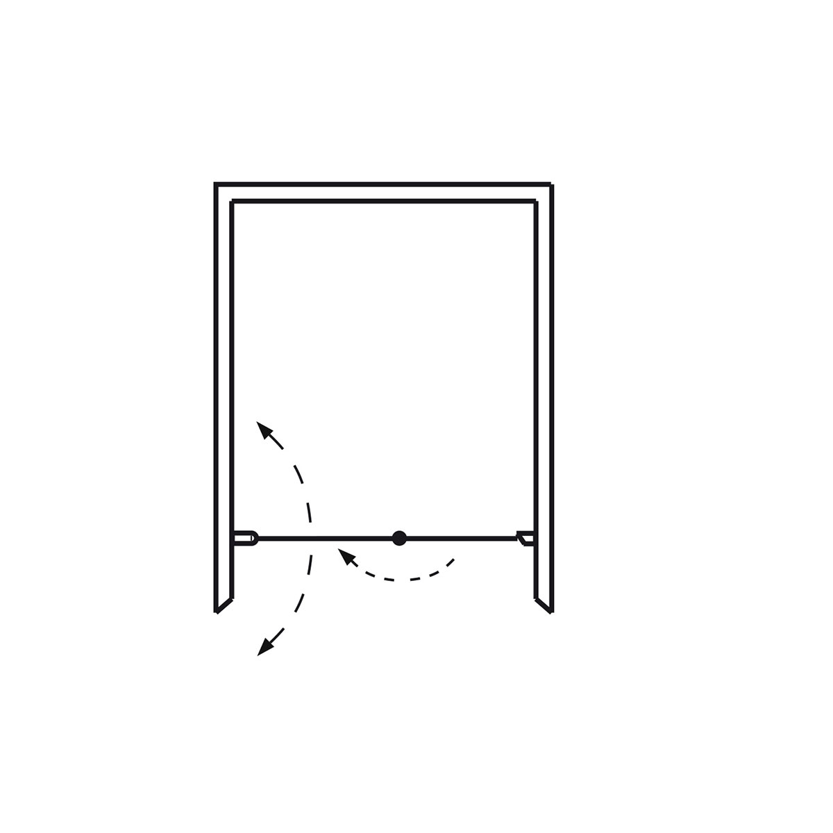 DUSCHDÖRR IGLOOPRO VIK NICHE 75 K N Glass: KlarGlass, Profil: Aluminium, B: 750 mm