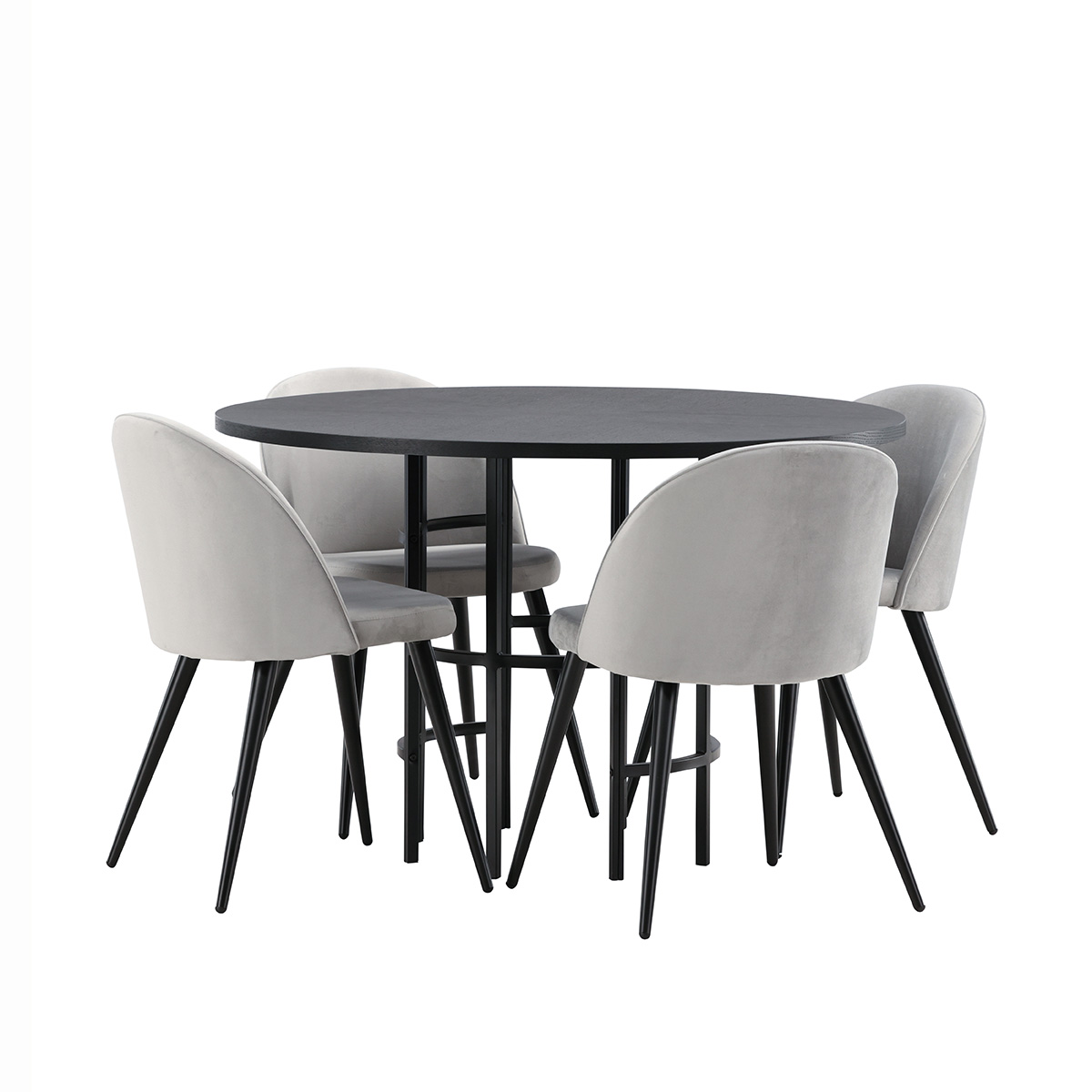 Spisegruppe Venture Home Copenhagen med 4 Velvet Stoler