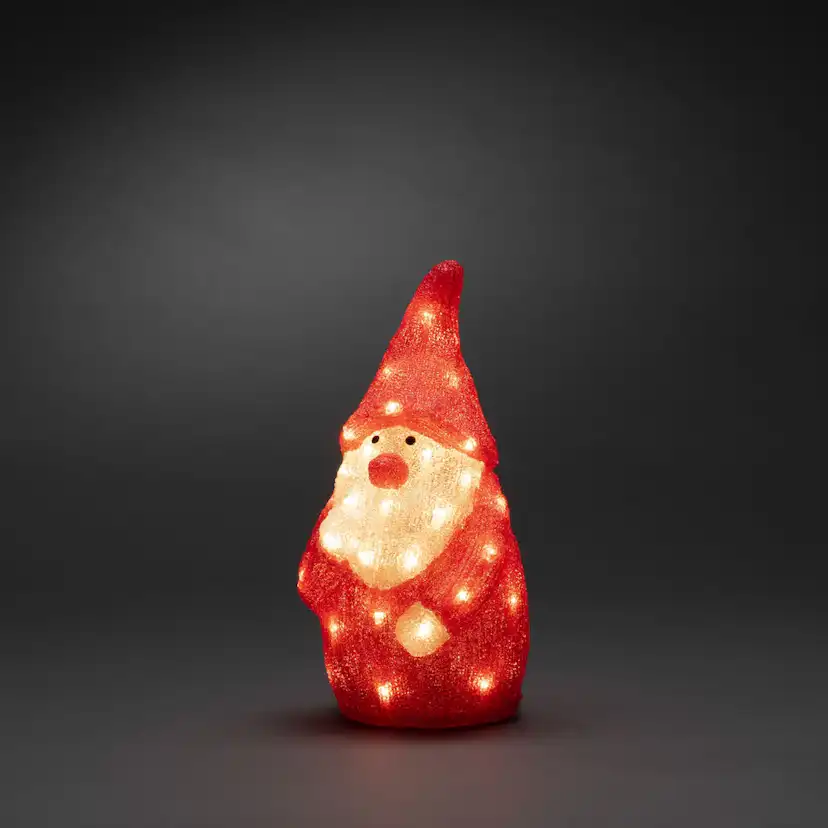 Dekorasjonsfigur Gnosjö Konstsmide Nisse Akryl 38 cm 40 LED