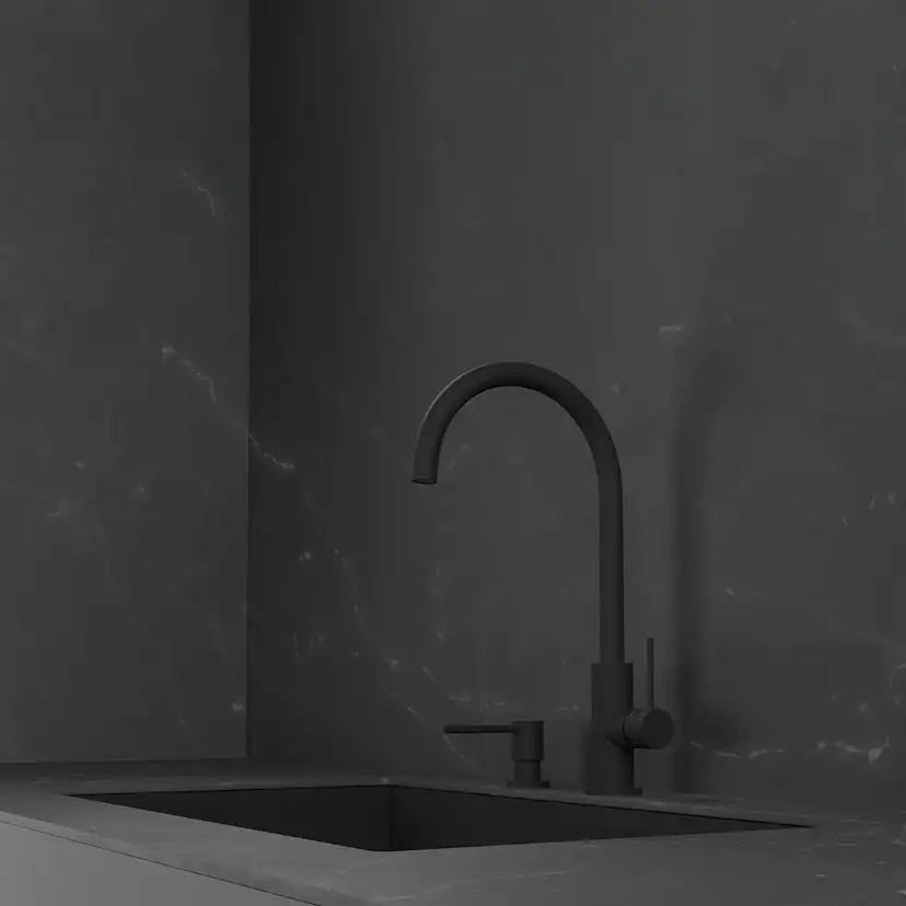 Kjøkkenbatteri Scandtap Steel Equip Rustfritt stål