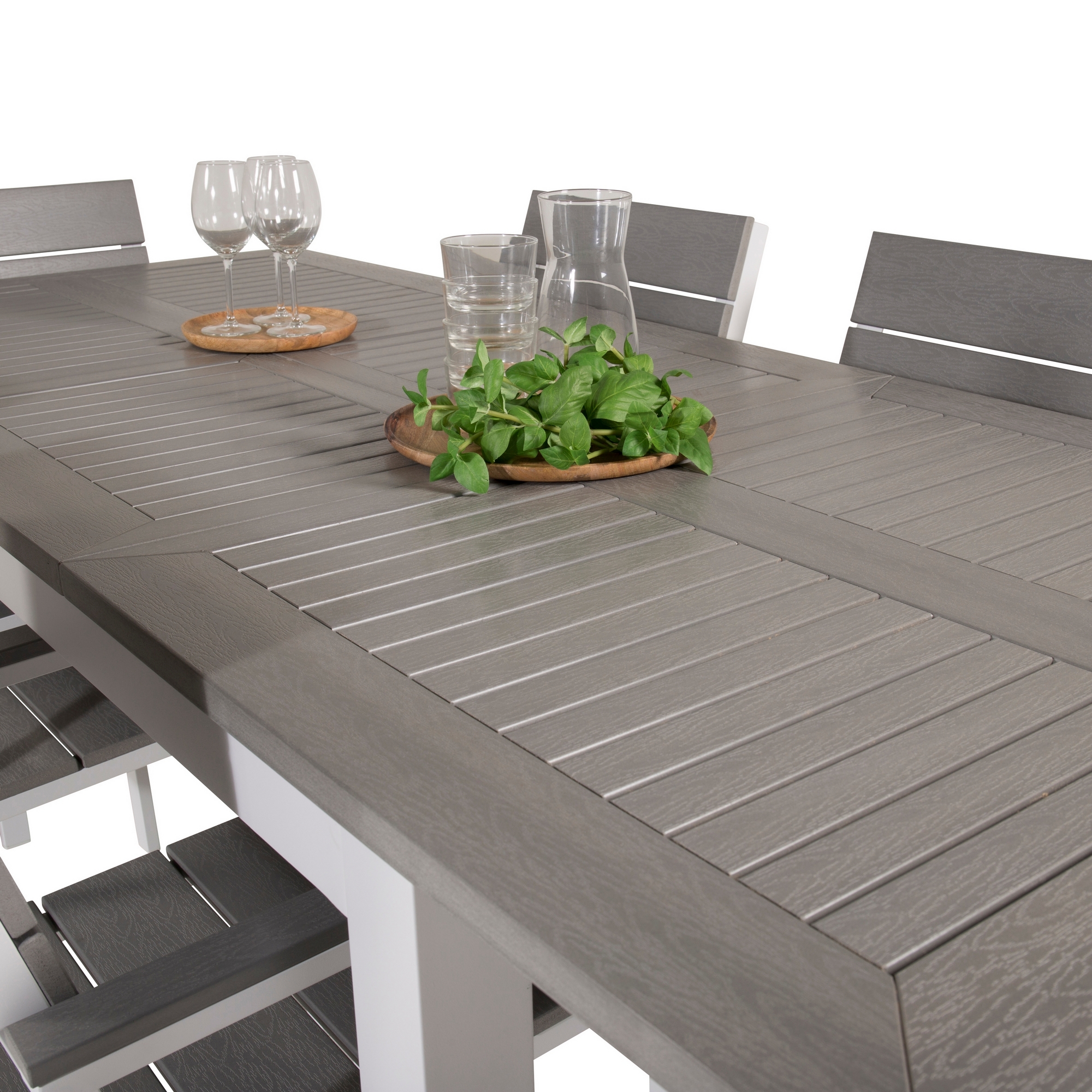 Spisegruppe Venture Home Aleyna 152/210 med 6 Lova Spisestoler