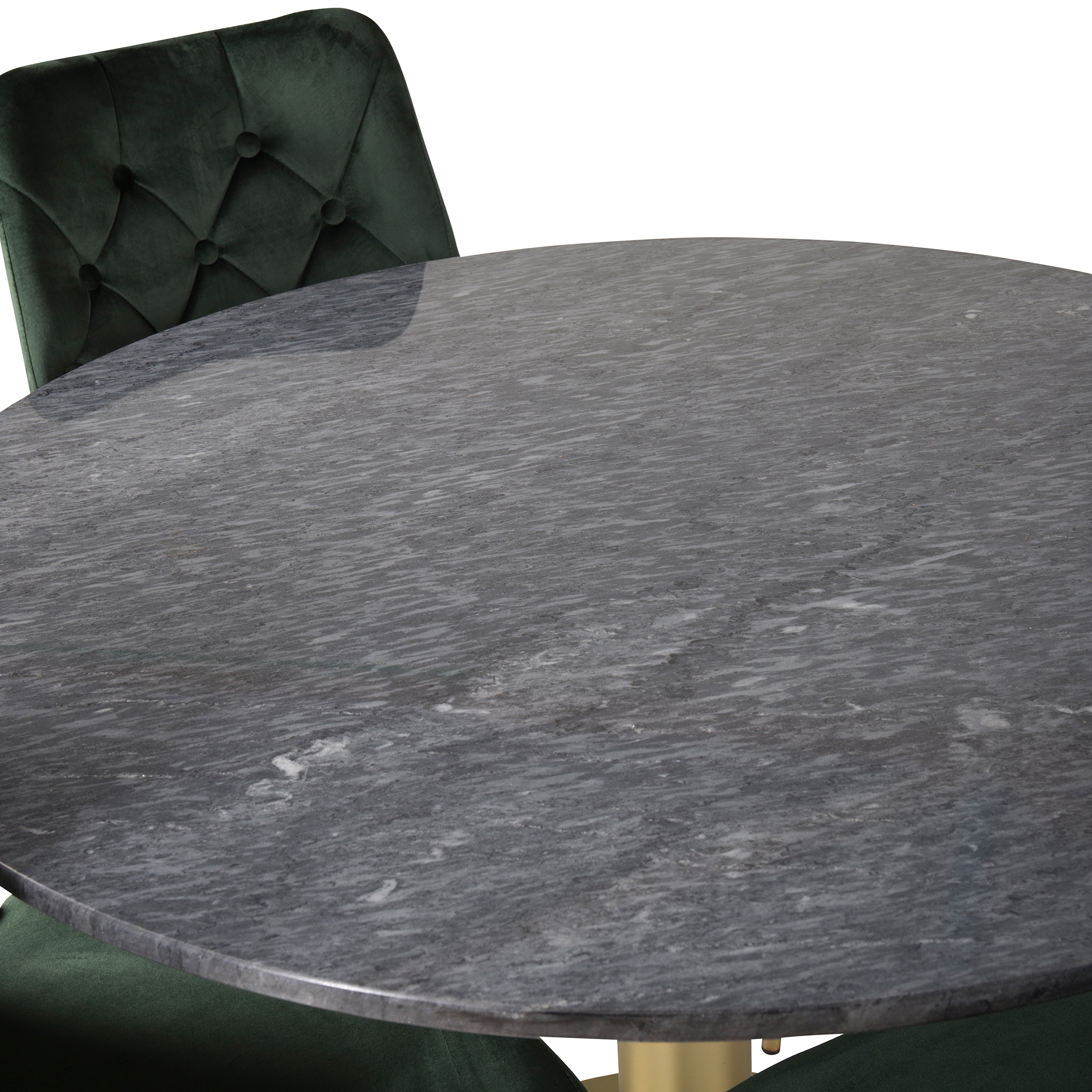 Spisegruppe Venture Home Estelle med 4 Vera Stoler Fløyel