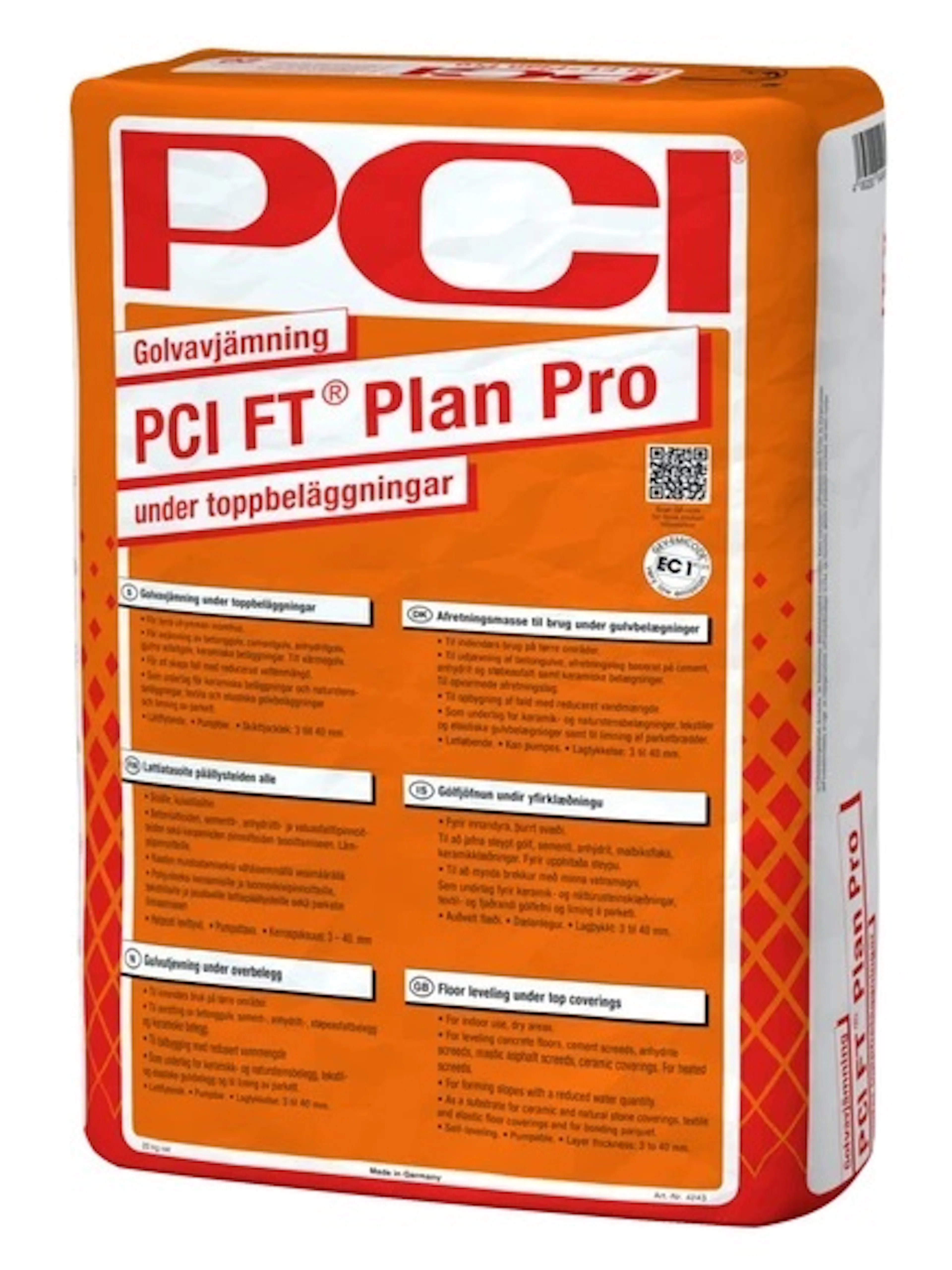 Golvspackel PCI Plan Pro FT 20 kg
