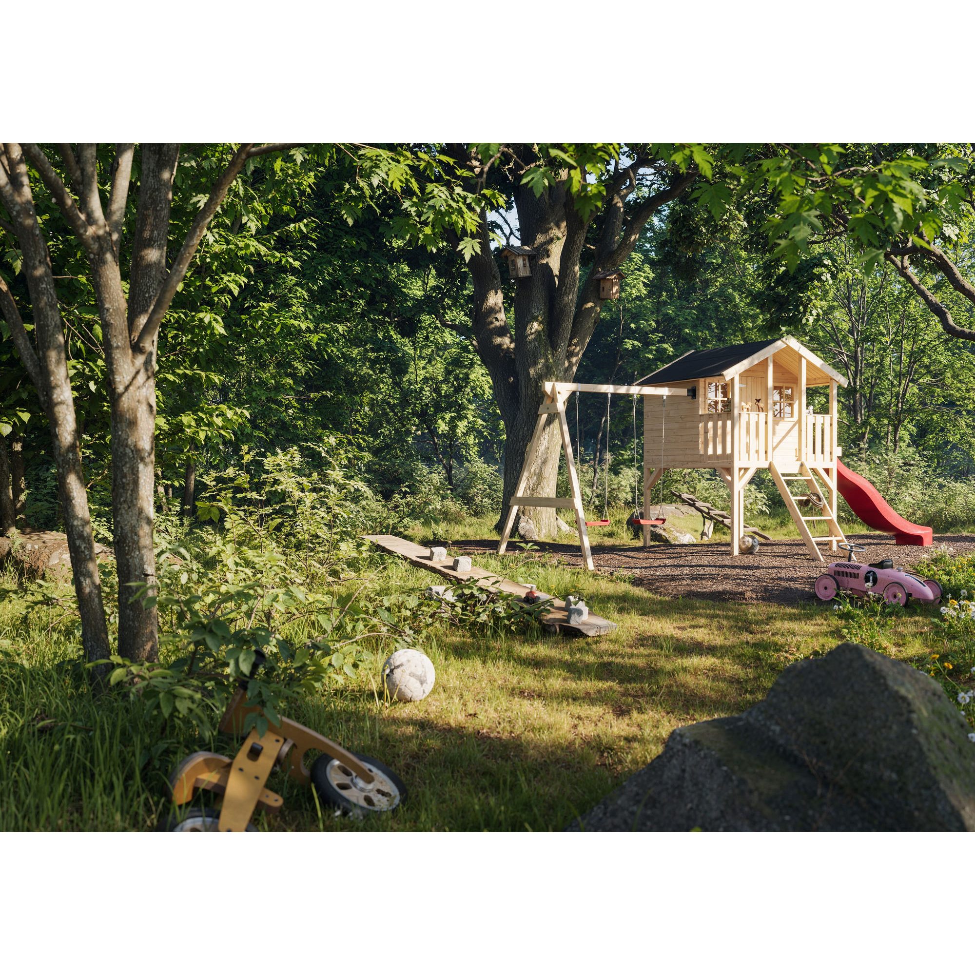 Lekehus Palmako Toby med Huskestativ 2,2 m2