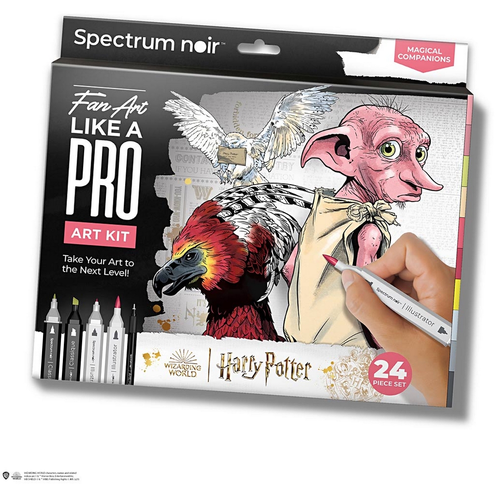Hobbysett Creativ Company DIY Kit Illustrasjon Harry Potter Magical Companions