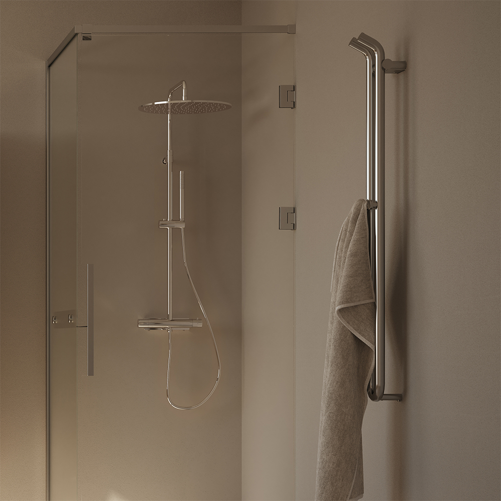 Duschhörn Svedbergs Langfoss 230 med Hylla