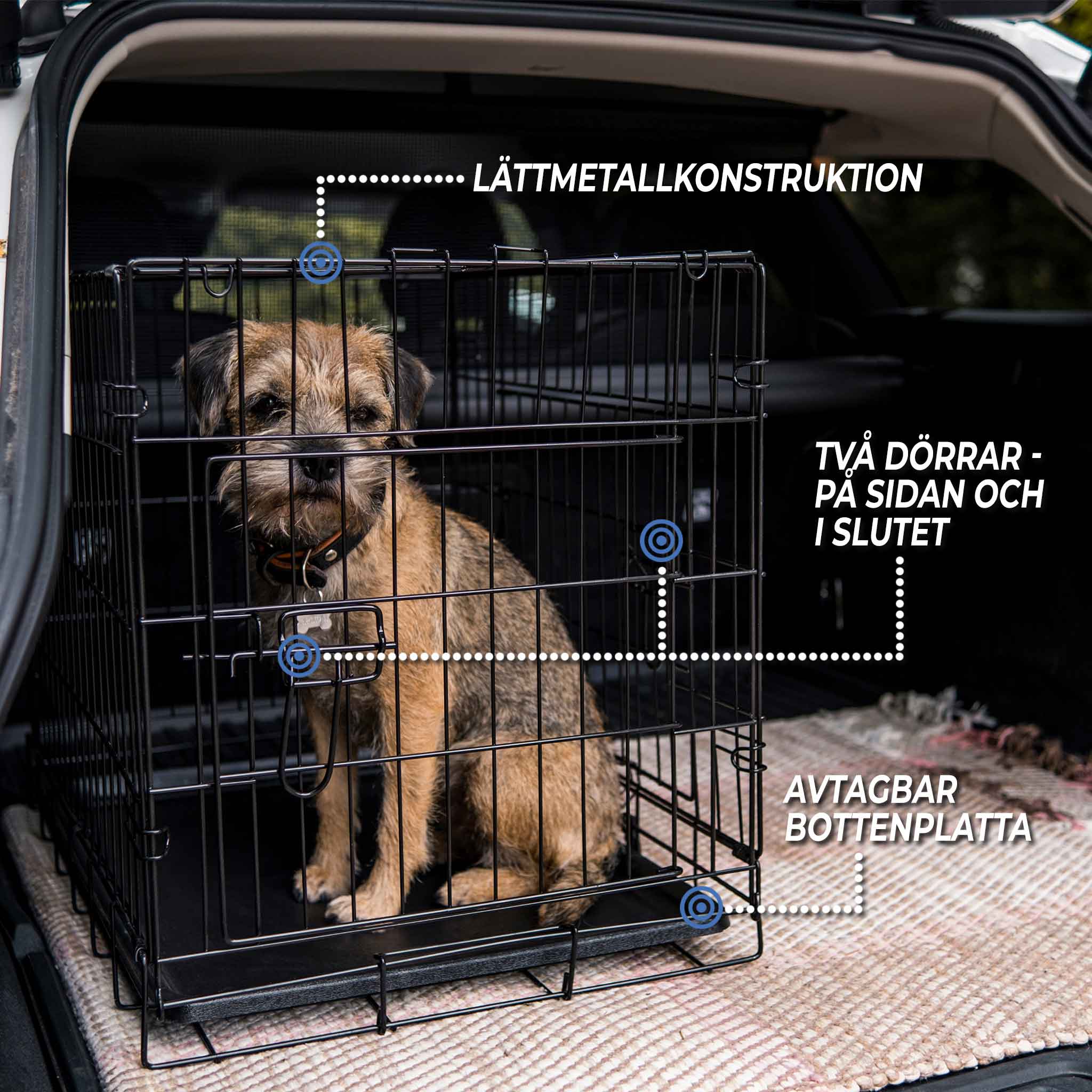 Hundebur Trekker Lettmetall M