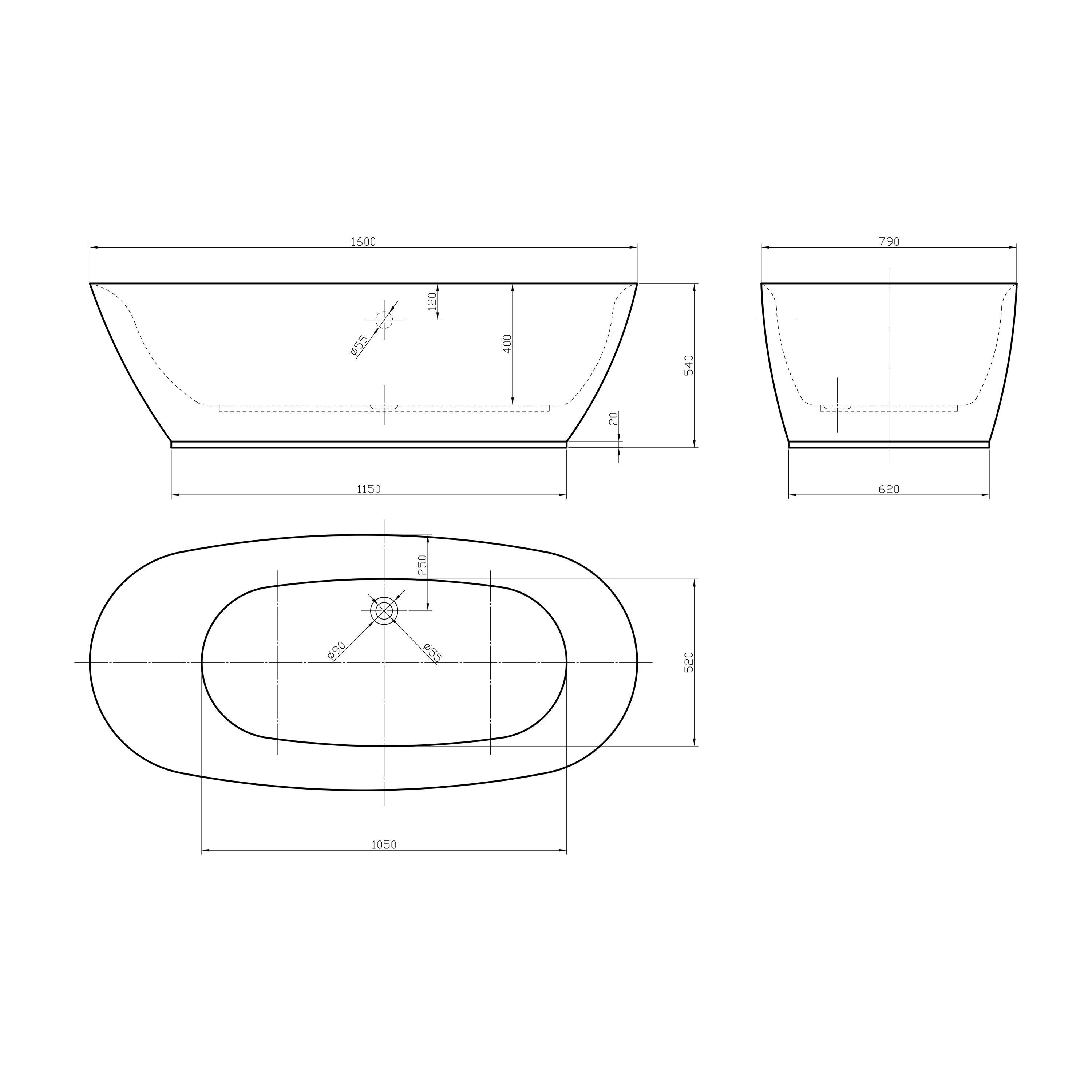 Badekar Bathlife Njuta 160