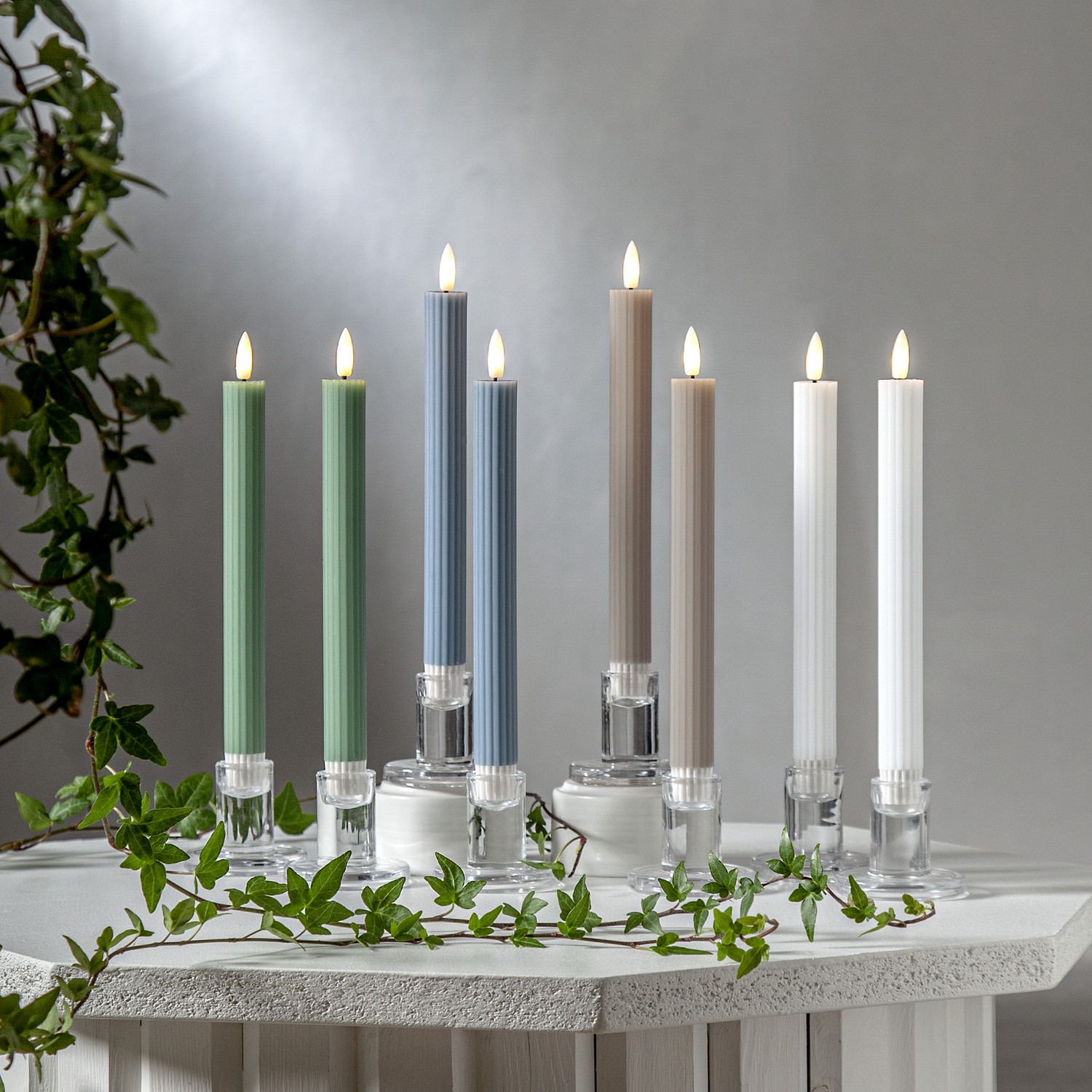 Antikklys Star Trading Flamme Stripe
