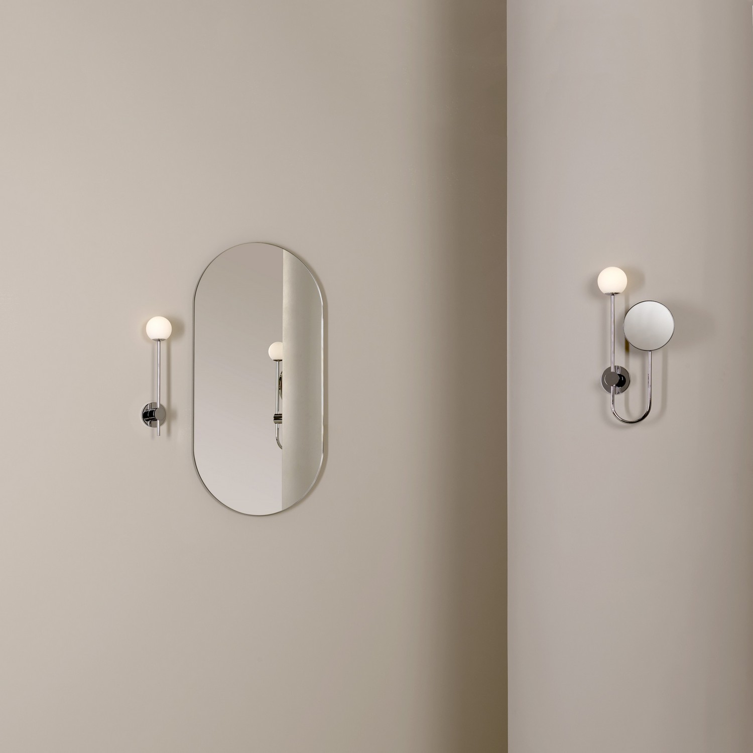 Vegglampe Astro Orb med Speil