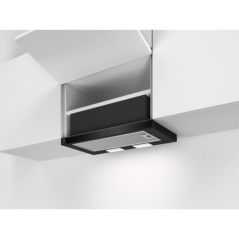 Fritthengende Kjøkkenvifte Electrolux LFP326FB Sort 60 cm med LED-belysning