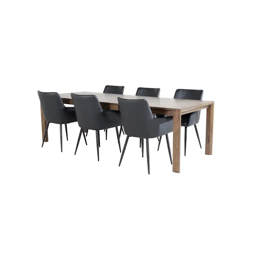Spisegruppe Venture Home Slider med 6stk Comfort Stoler