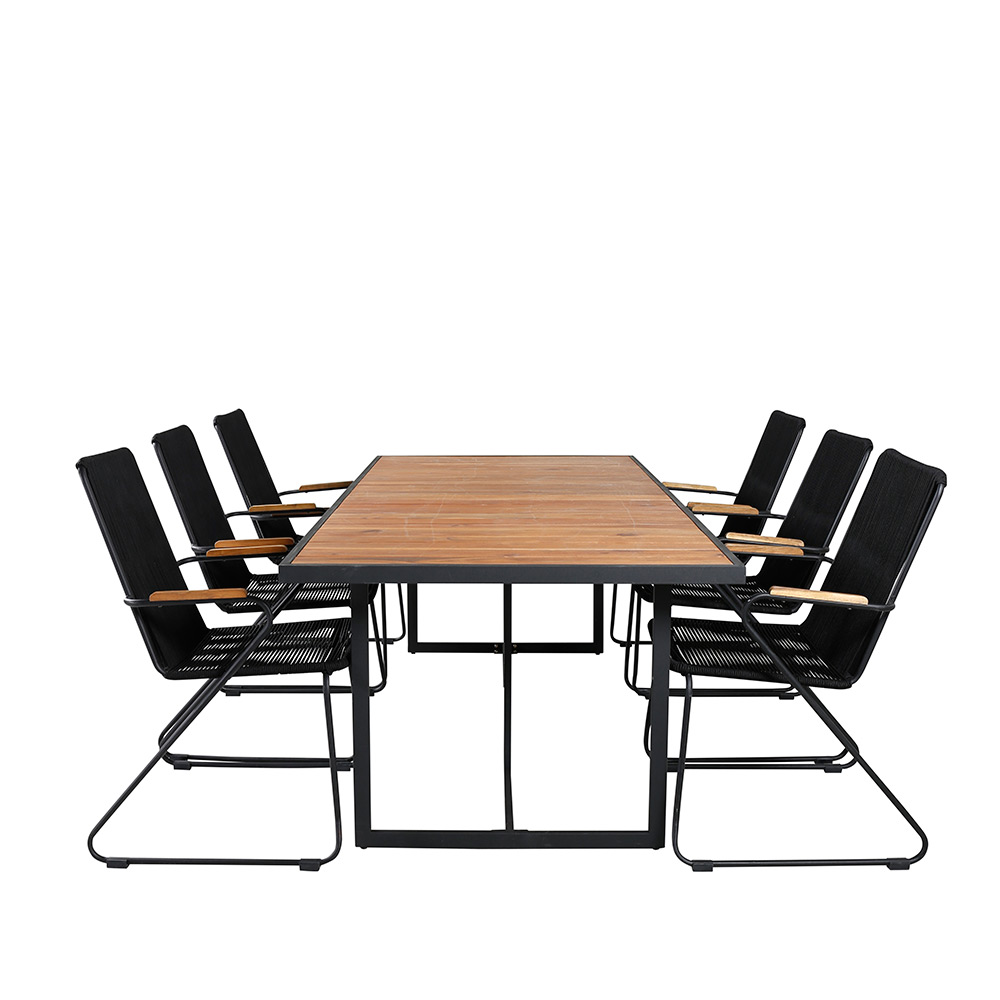 Spisegruppe Venture Home King med 6 Billy Lenestoler