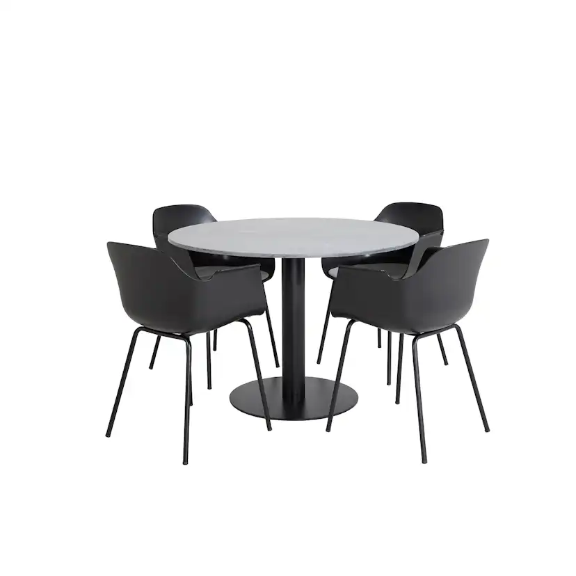 Spisegruppe Venture Home Estelle med 4 Colombine Stoler