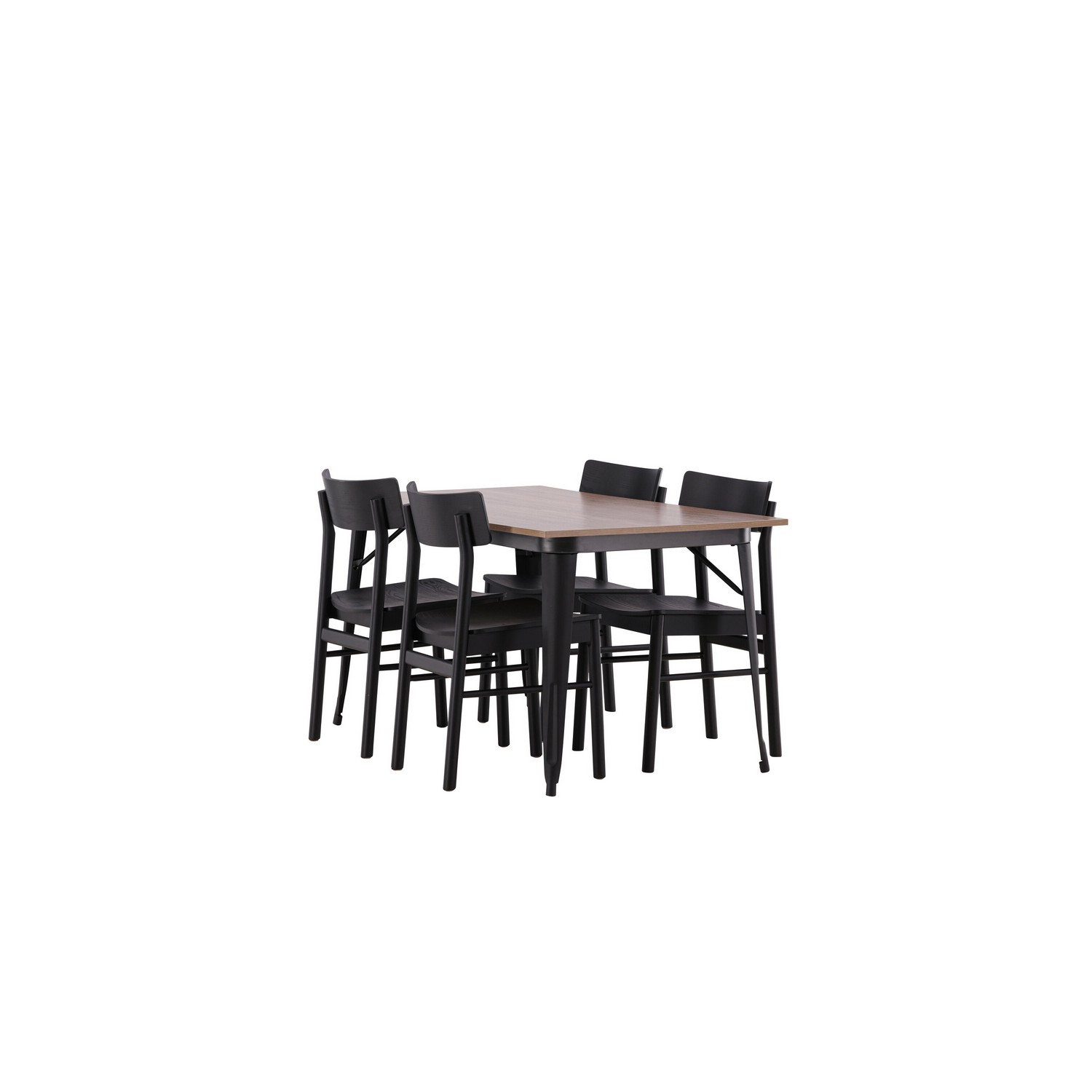 Spisegruppe Venture Home Tempe med 4 Montros Stoler