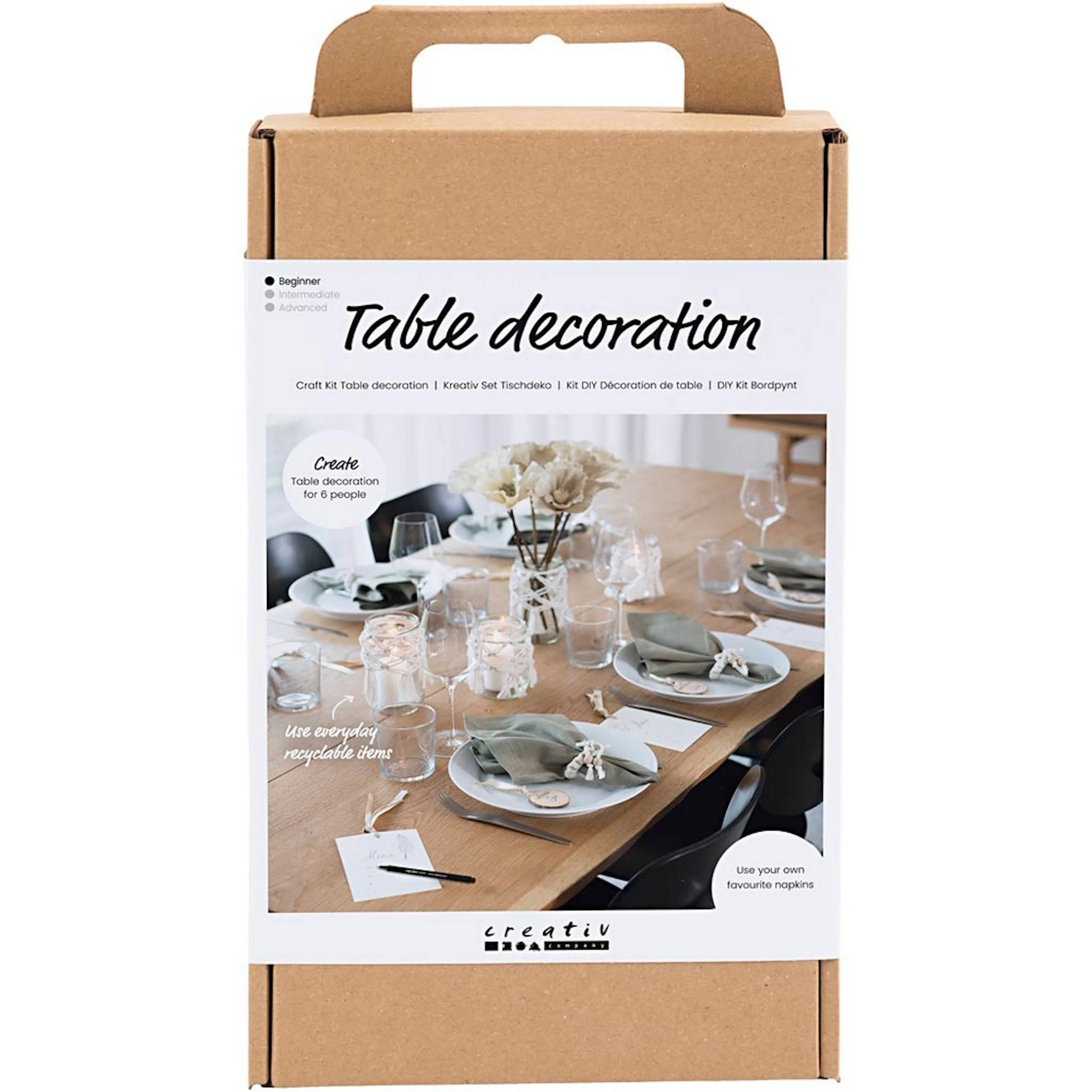 Hobbysett Creativ Company DIY Kit Bordpynt Pastellfarger