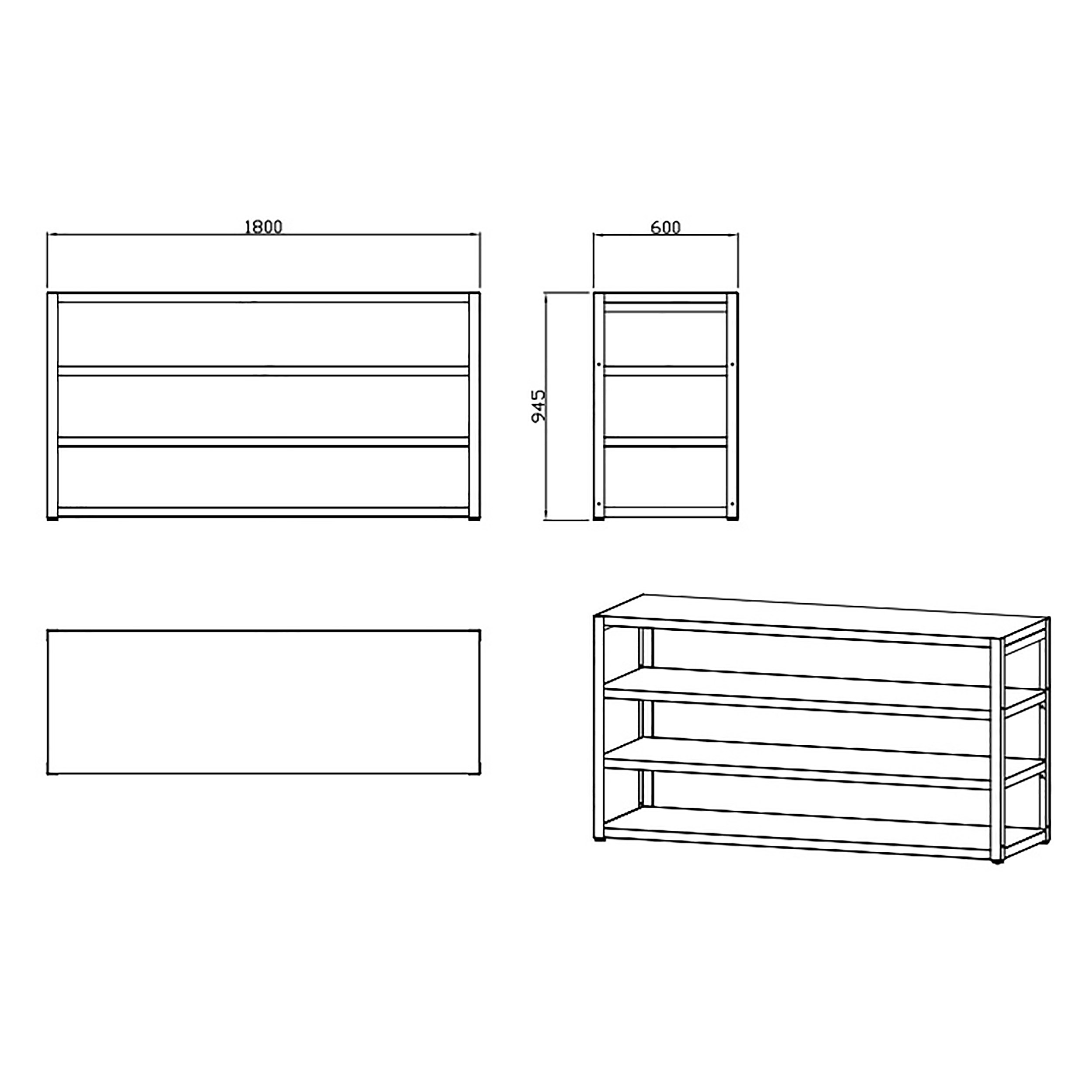 Arbeidsbenk MyOutdoorKitchen Nordic Line 180 cm