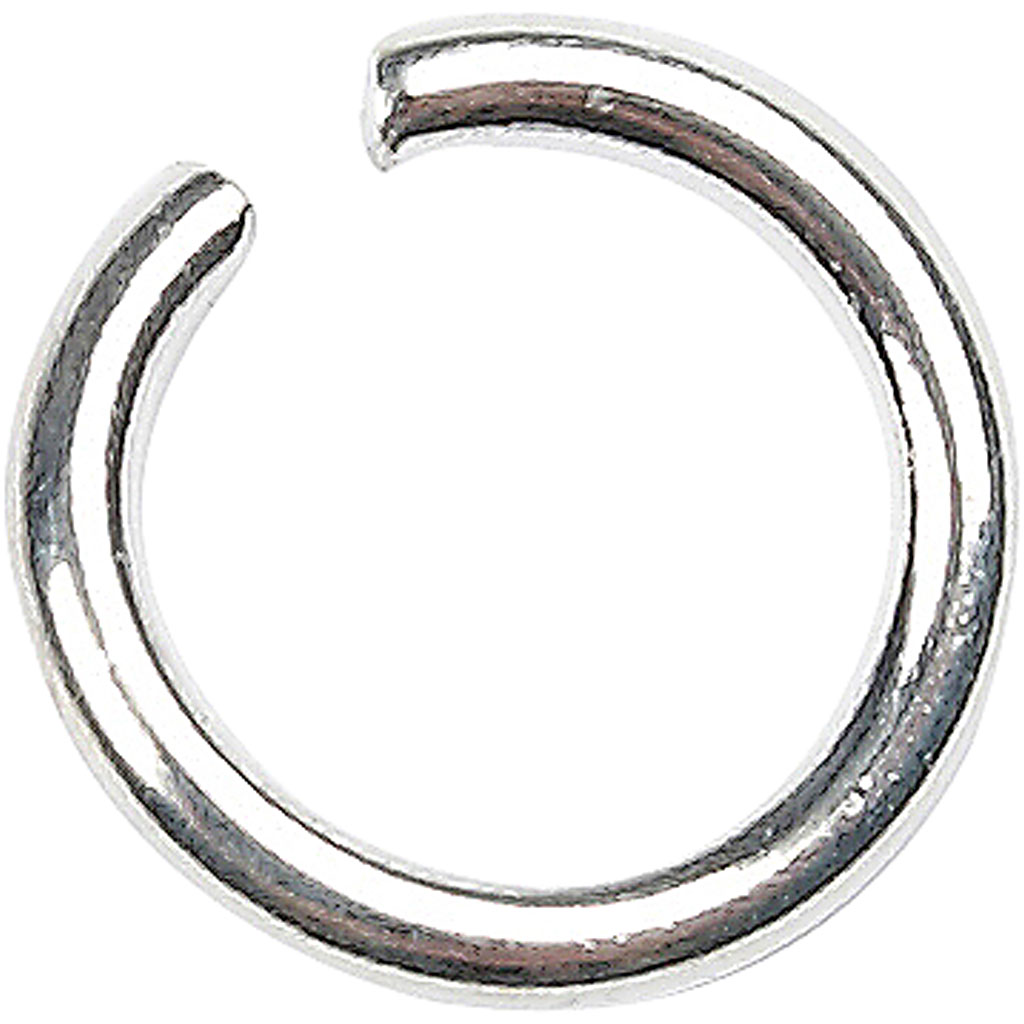 O-Ringer Creativ Company Forsølvet Str 7 mm Tykkelse 1 mm 400 Stk/1 Pk