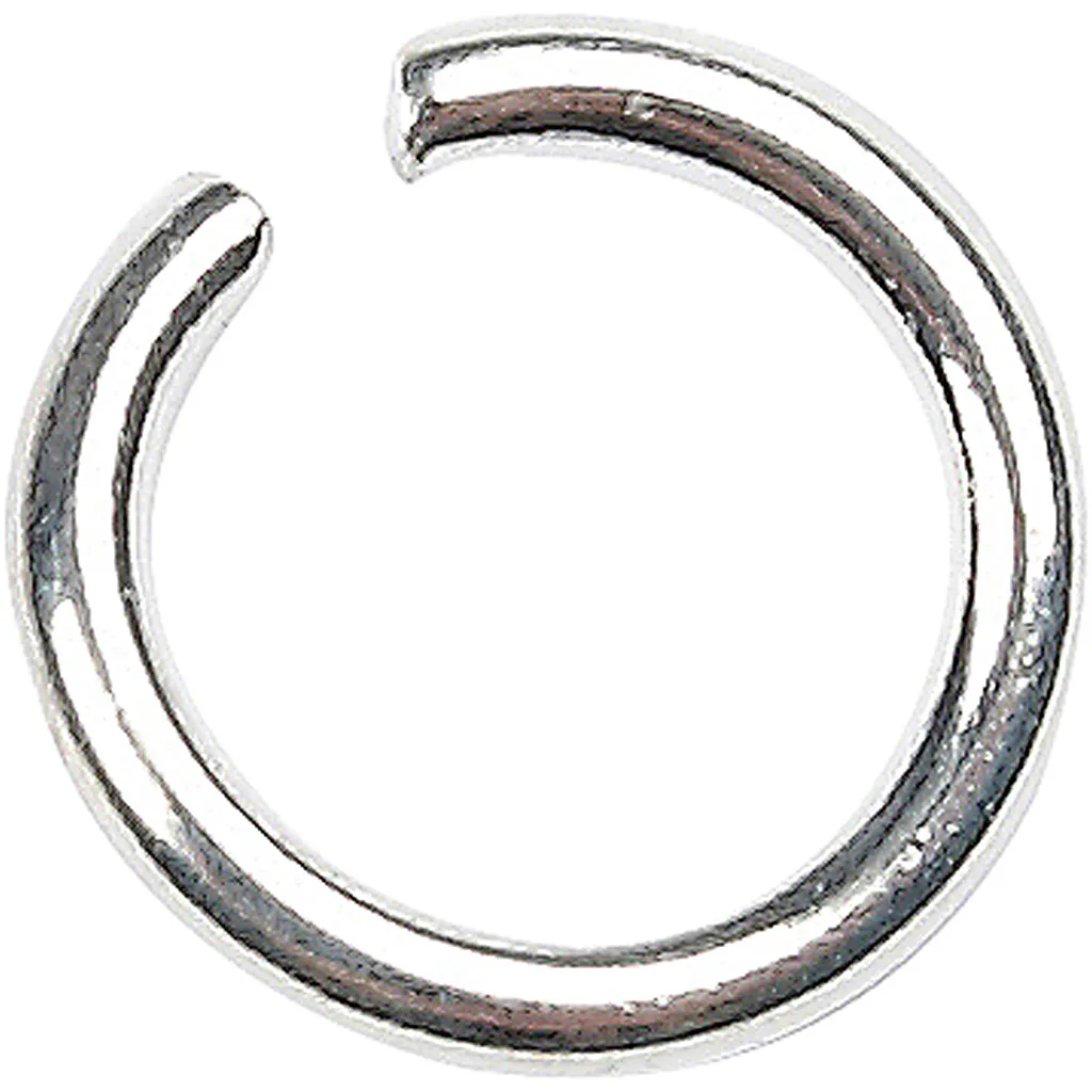O-Ringer Creativ Company Forsølvet Str 7 mm Tykkelse 1 mm 400 Stk/1 Pk