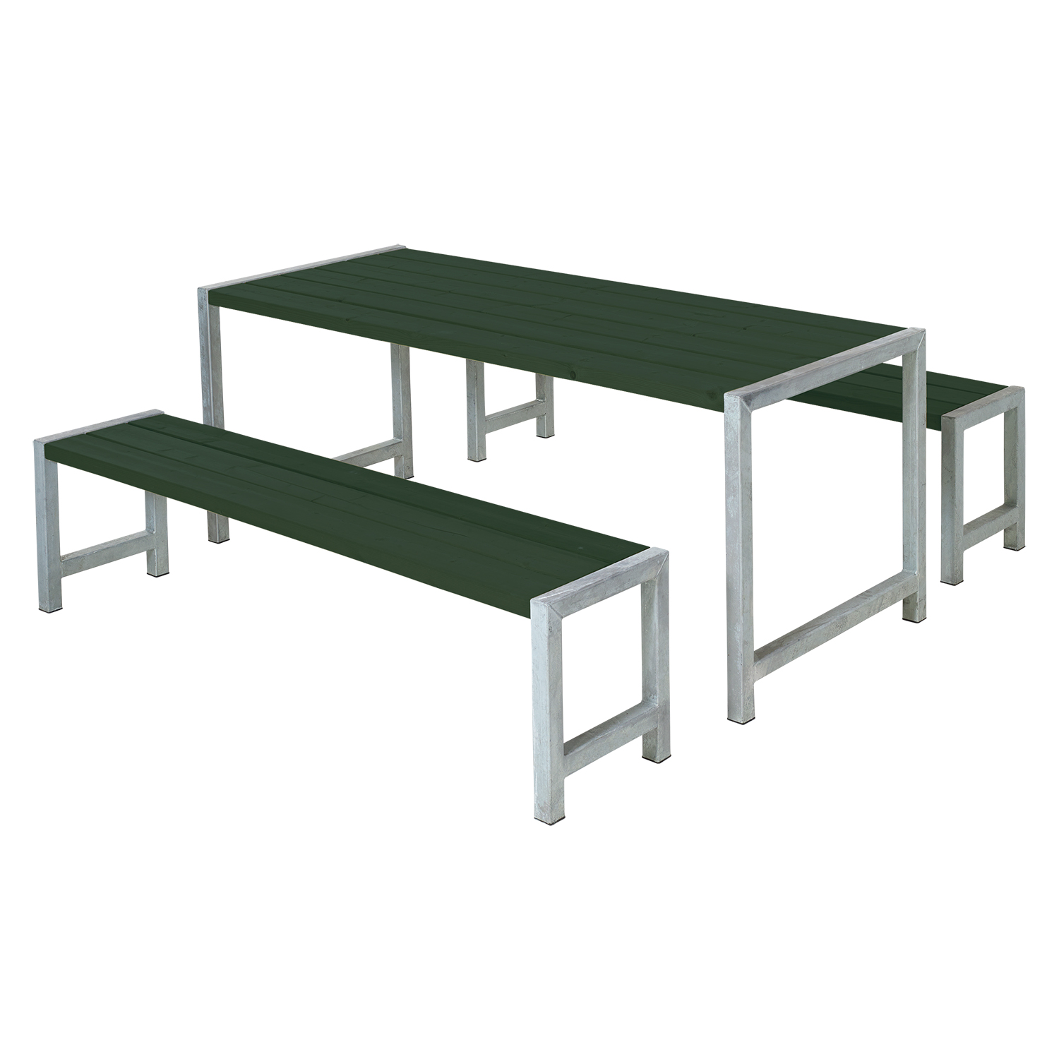 Hagebenksett PLUS Plank 186 cm Grønn