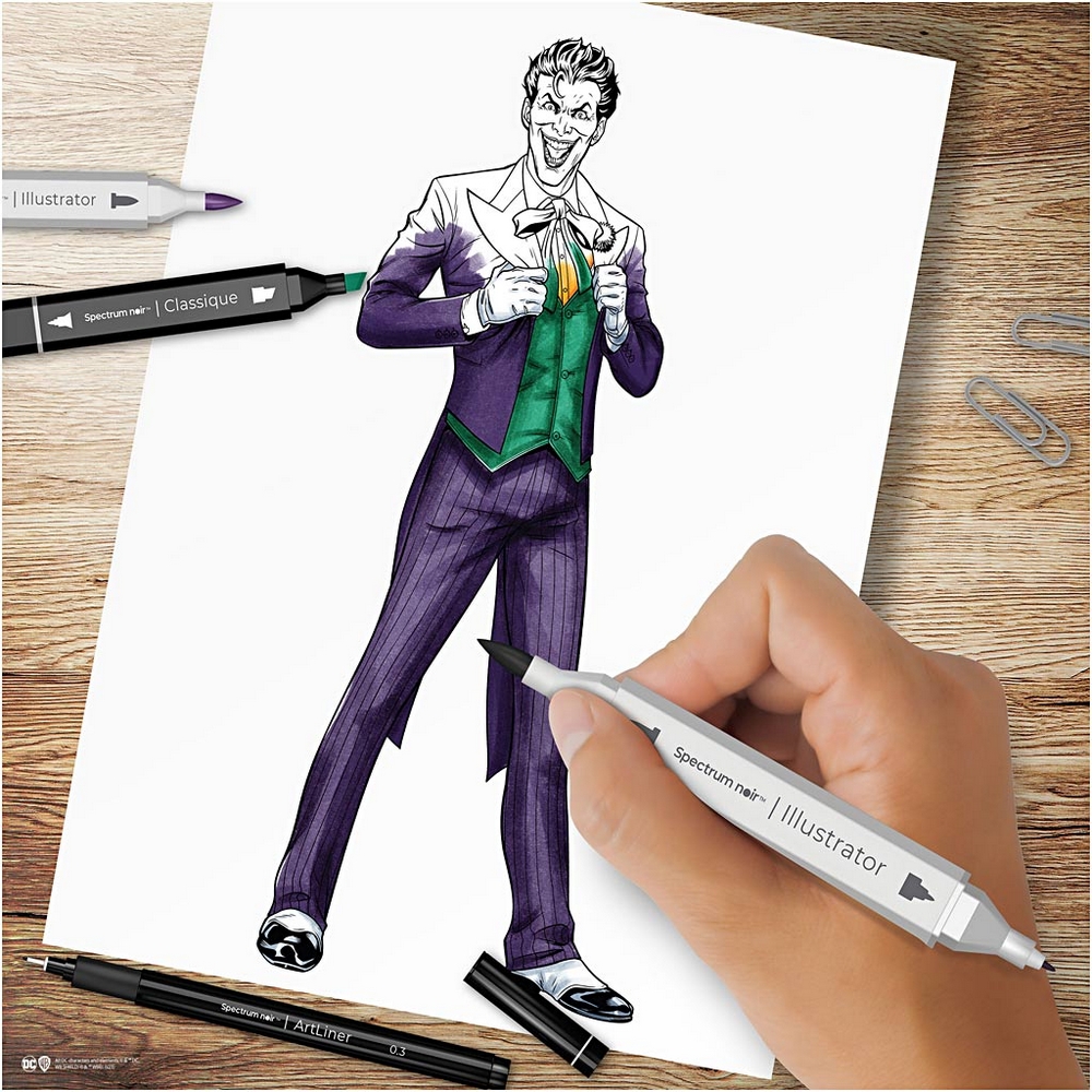 Hobbysett Creativ Company DIY Kit Illustrasjon Heroes og Villains Joker