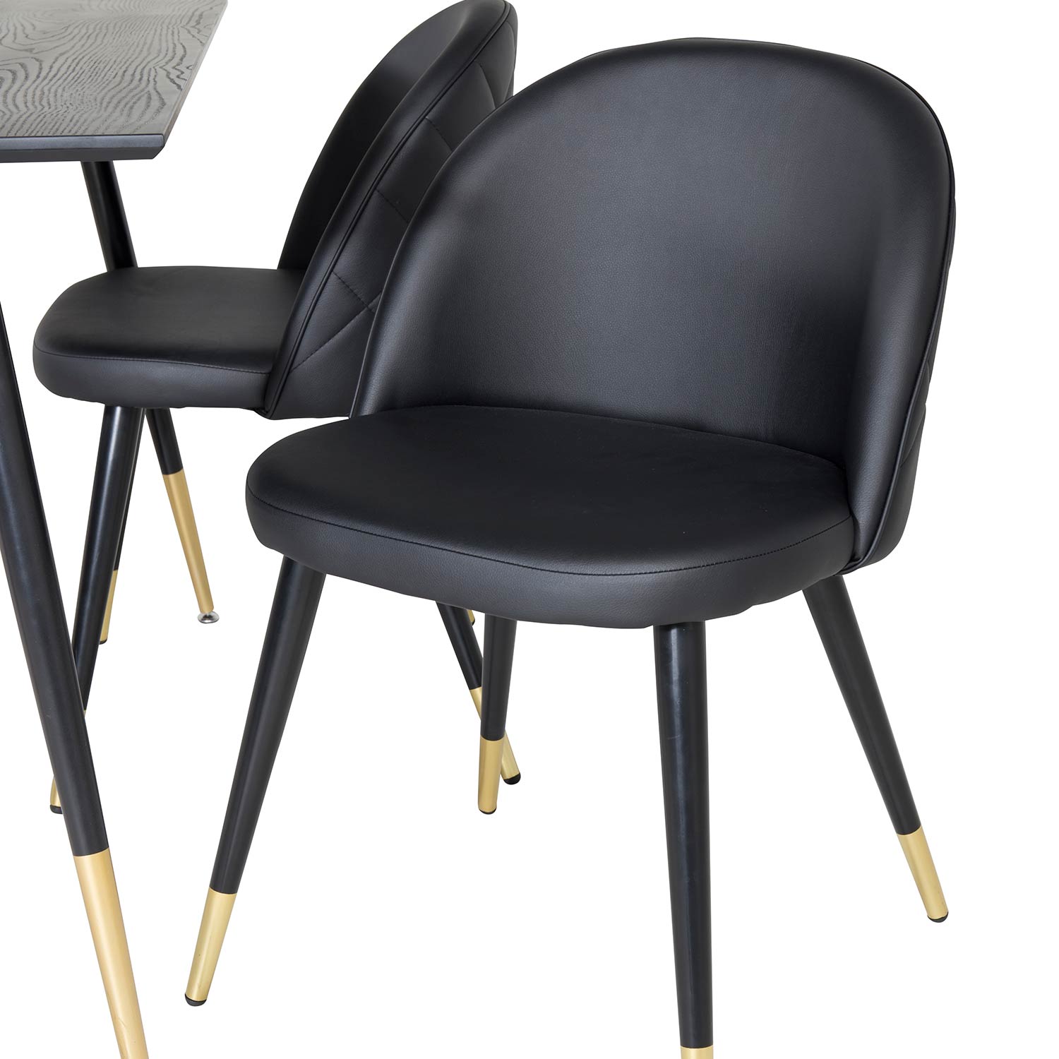 Spisegruppe Venture Home Dipp med 4 Velvet Stoler