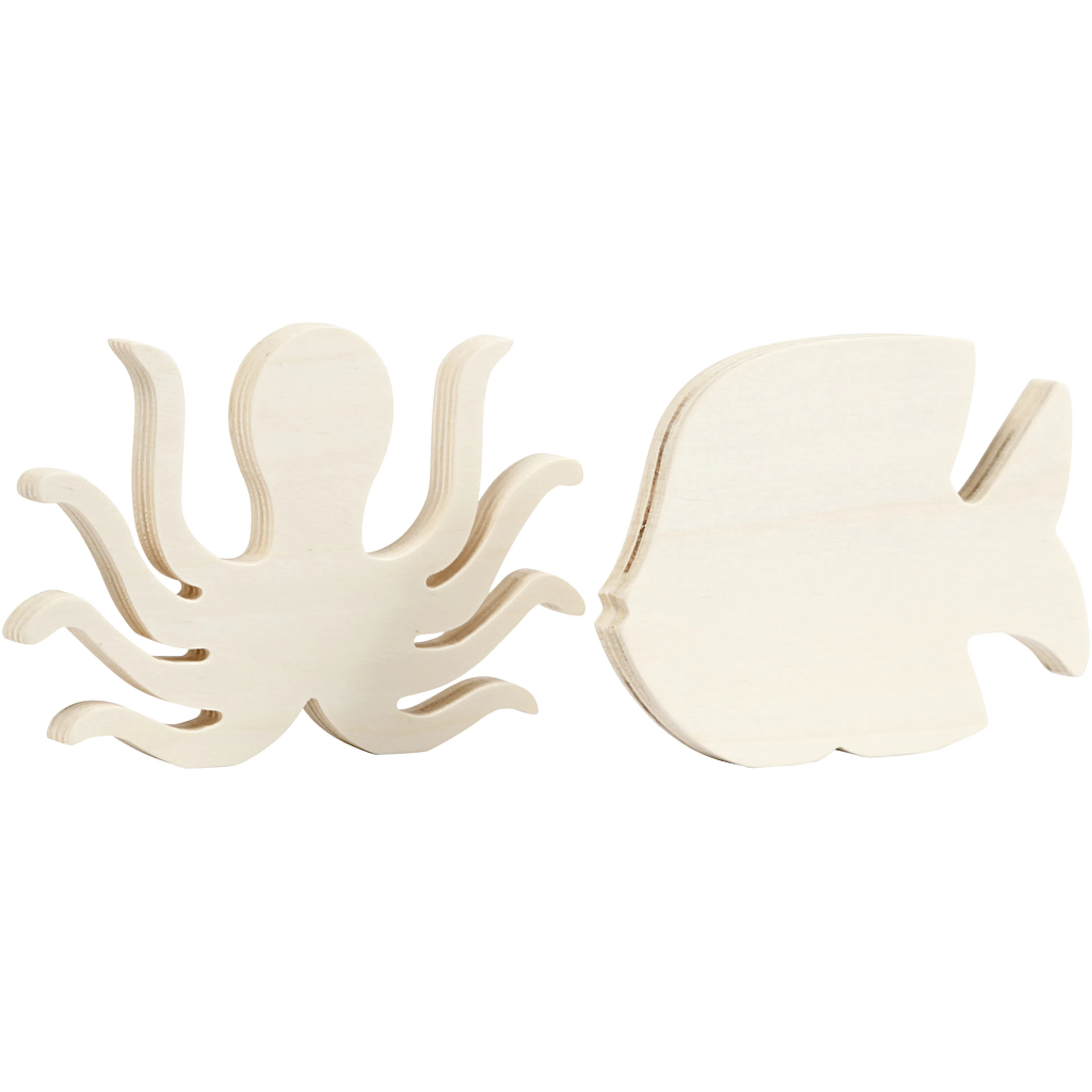 Havdyr Creativ Company Blekksprut Og Fisk 2 stk/1 Pk