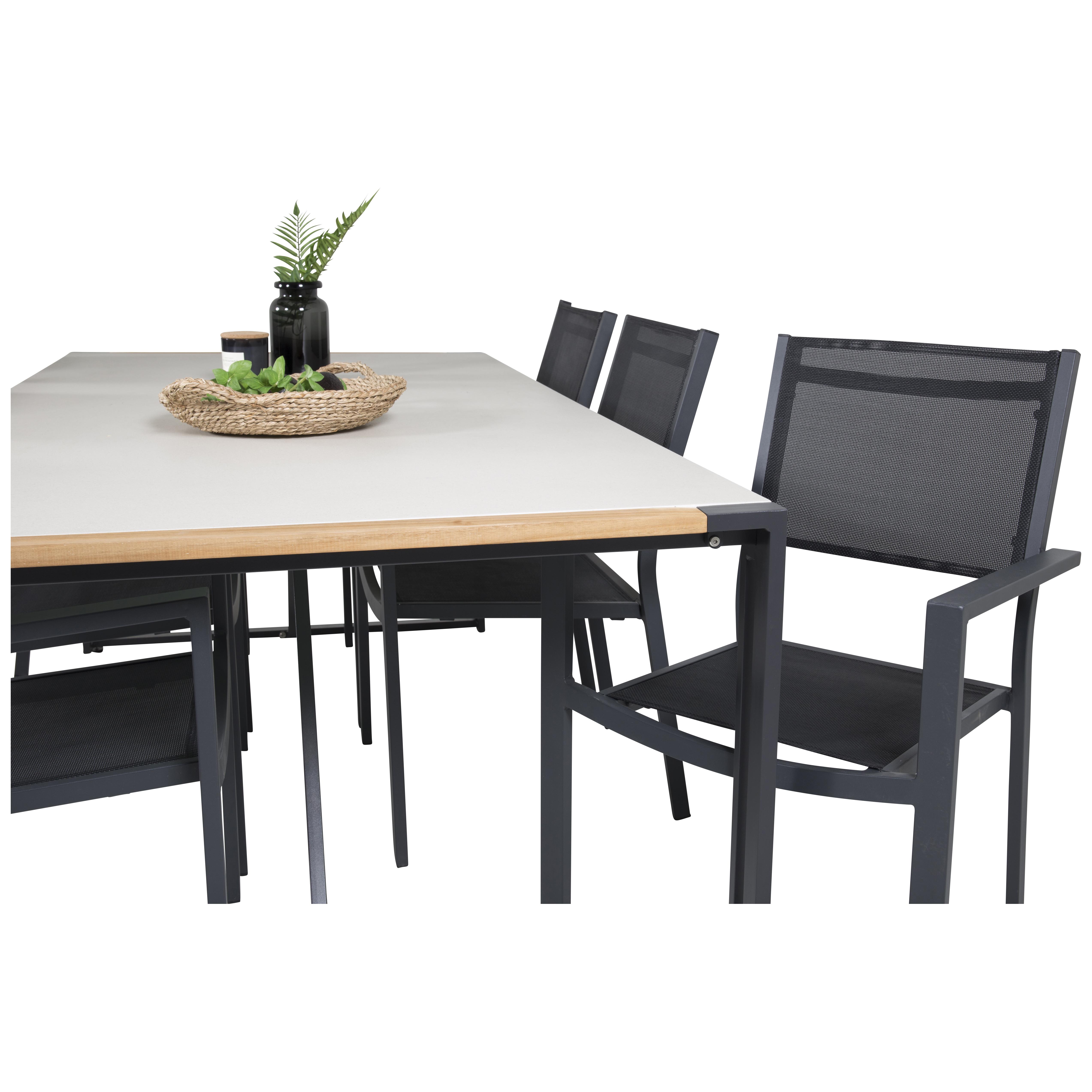 Spisegruppe Venture Home tily 200 med 6 Copacabana Spisestoler