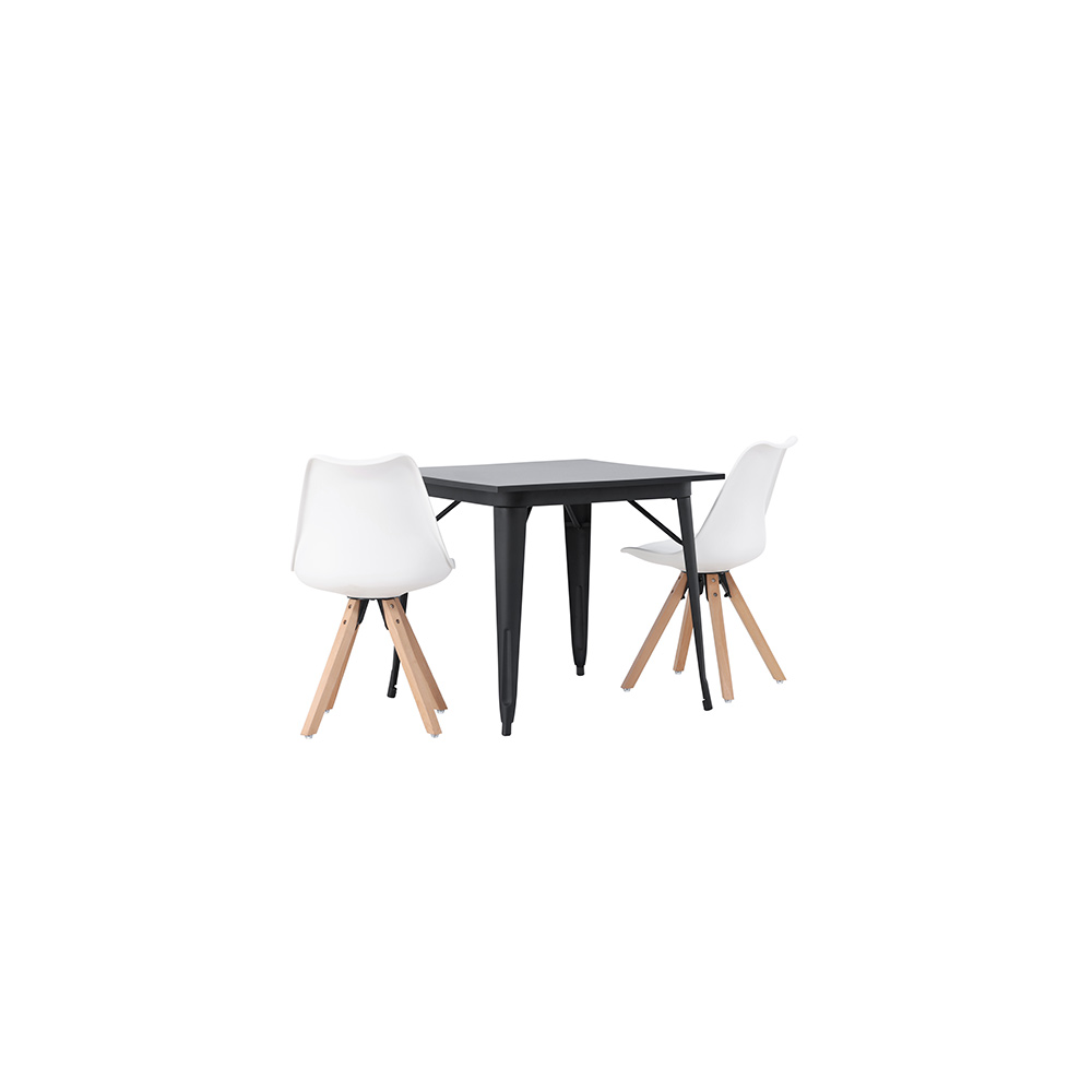 Spisegruppe Venture Home Tempe med 2 stk Zeno Stoler