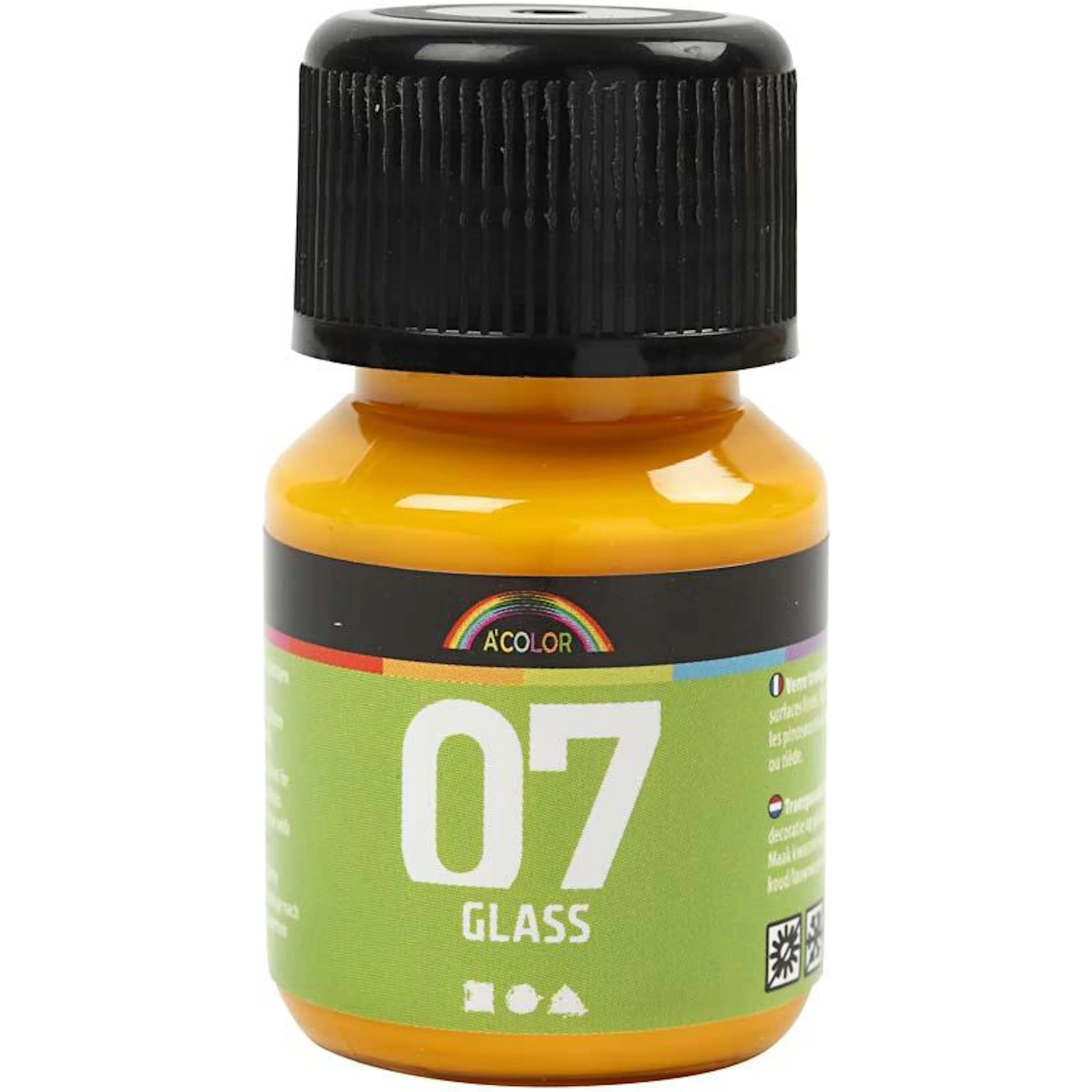 A-Color Glas, gul, 30 ml/ 1 flaska Gul