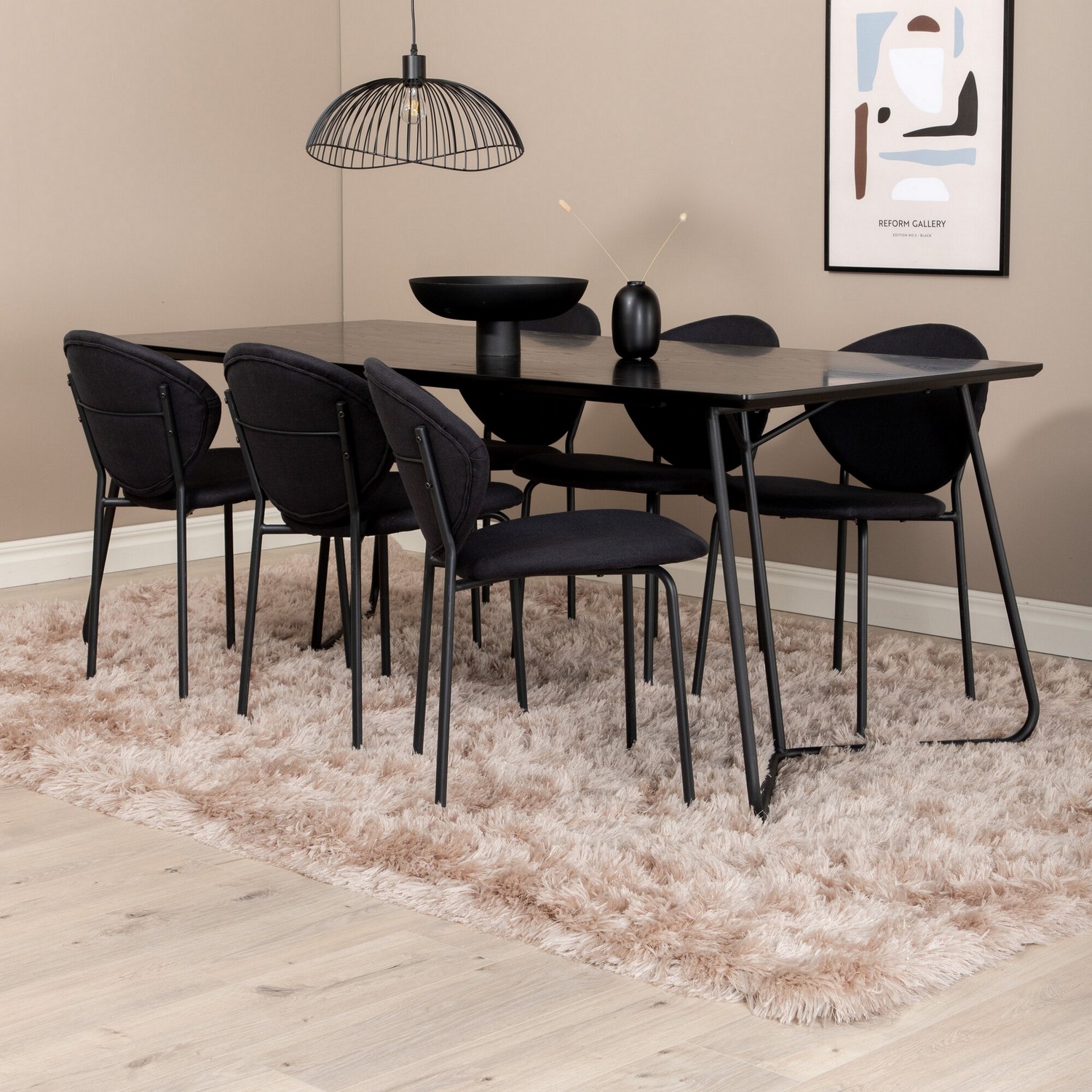 Spisegruppe Venture Home Annika med 6 Valor Stoler