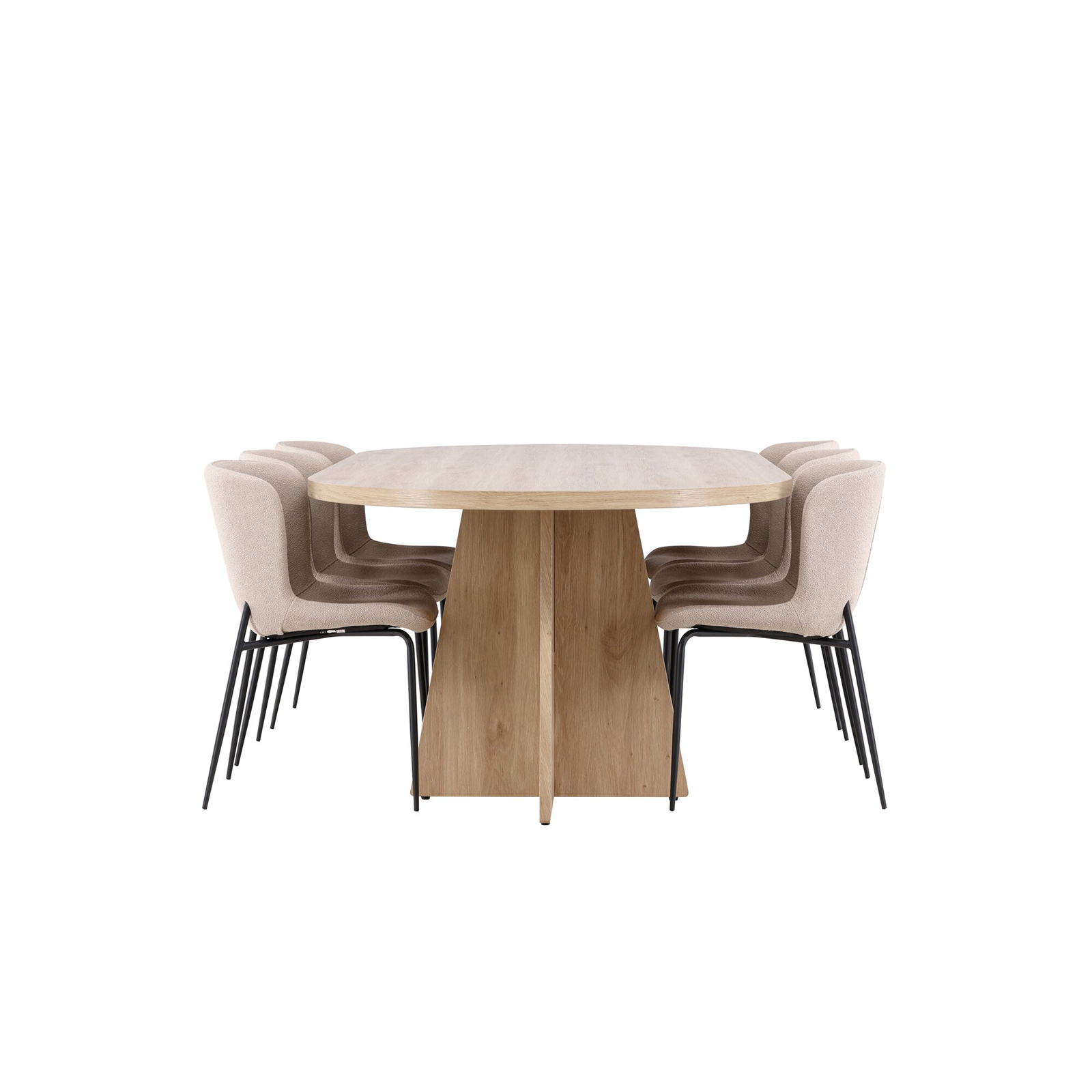 Spisegruppe Venture Home Bootcut 230 med 6 stk Modesto Stoler