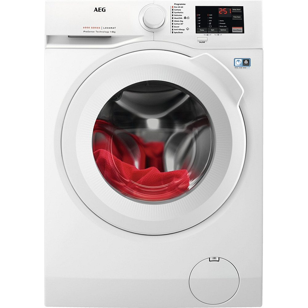 Frontmatet Vaskemaskin AEG LR612M84I med ProSense® og EcoInverter