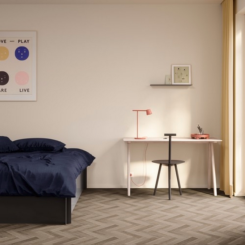 Vinylgolv Tarkett Iconik 280T Ancares Herringbone Gr&aring;
