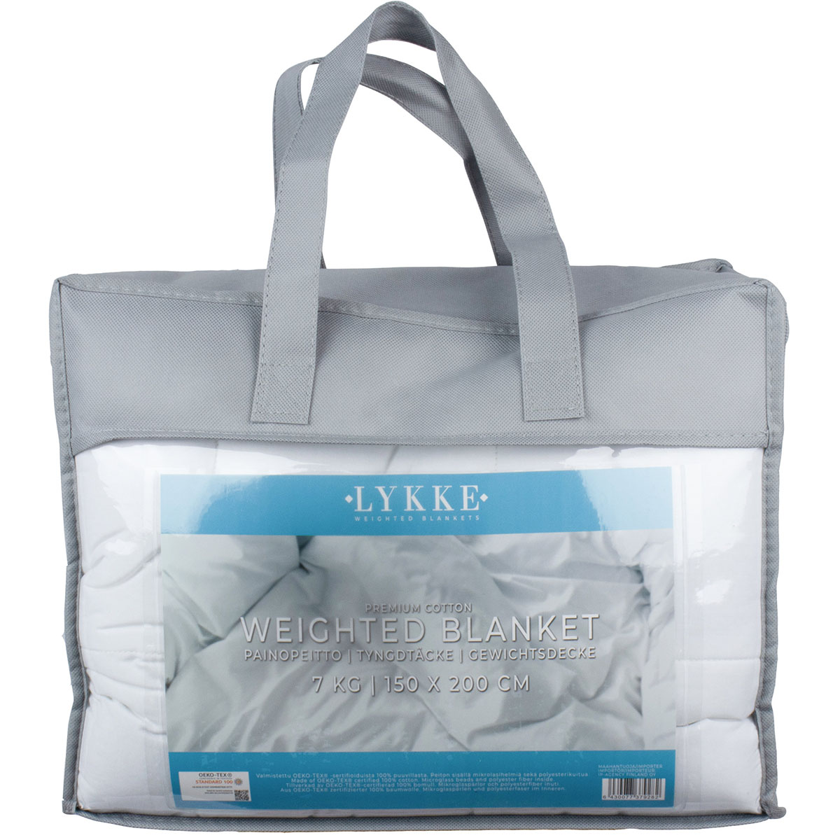 LYKKE tyngdtäcke, bomull, 150x200CM, 7KG 7 kg