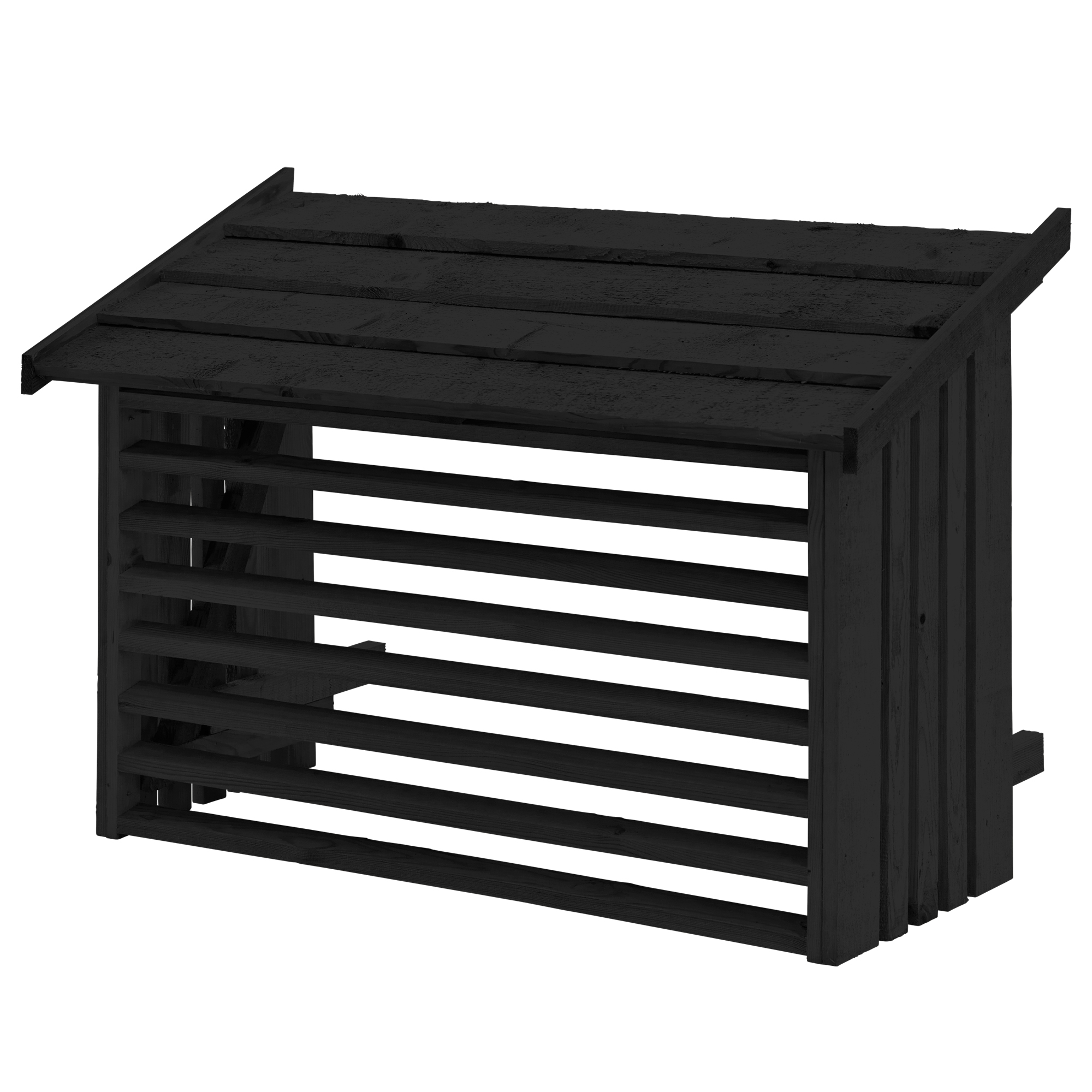 Varmepumpetak PLUS 96×56×78 cm Sort