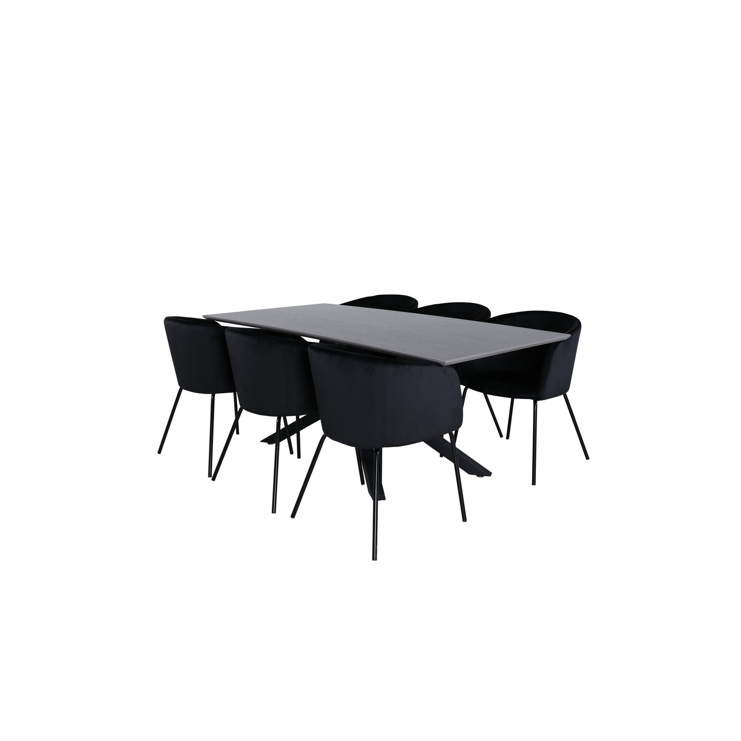 Spisegruppe Venture Home Piata med 6 Bergen Stoler