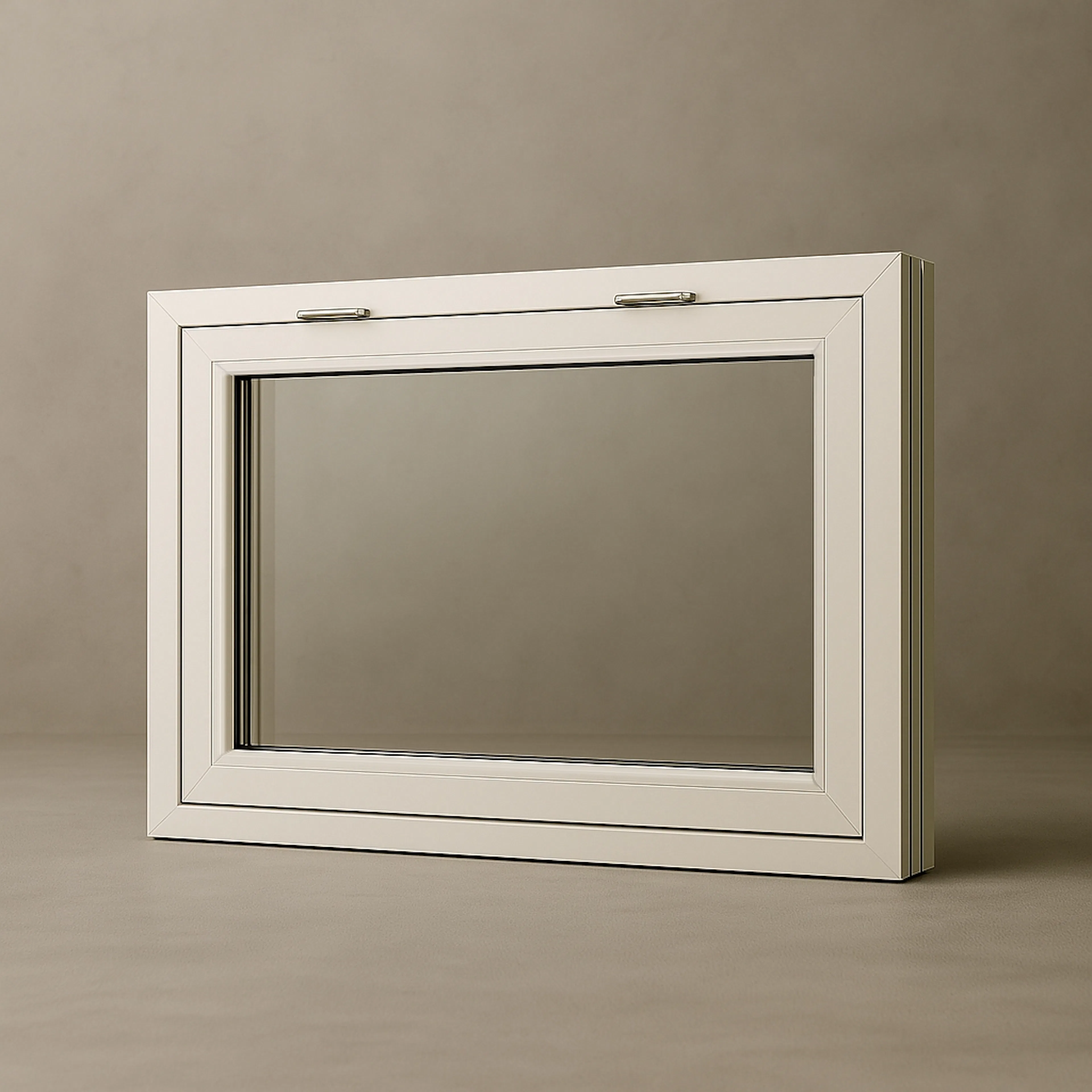 Vindu Fjordvindu Topphengslet Solid Aluminium 3-Lags