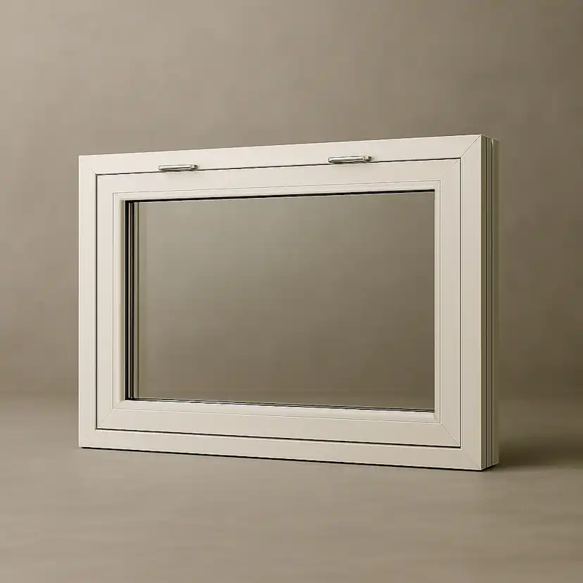 Vindu Fjordvindu Topphengslet Solid Aluminium 3-Lags