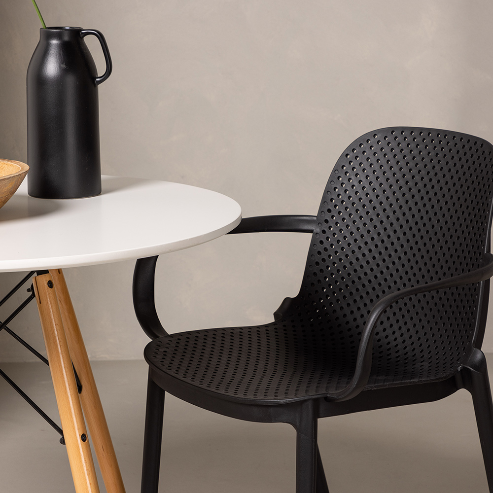 Spisegruppe Venture Home Danburi Ø 60 cm med 2 Baltimore Stoler