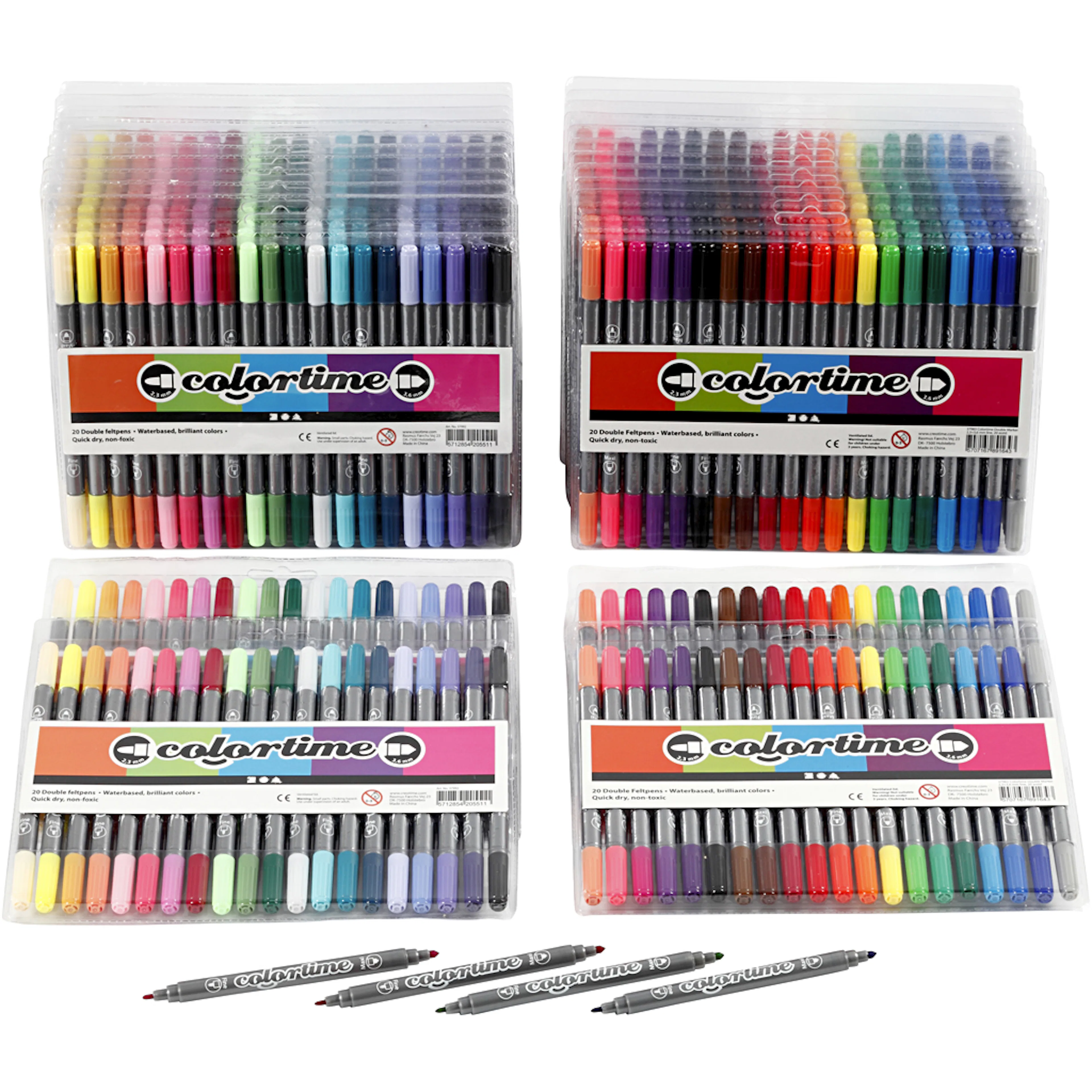 Dobbeltusj Creativ Company Colortime Strek 2,3+36 mm 1 Pk