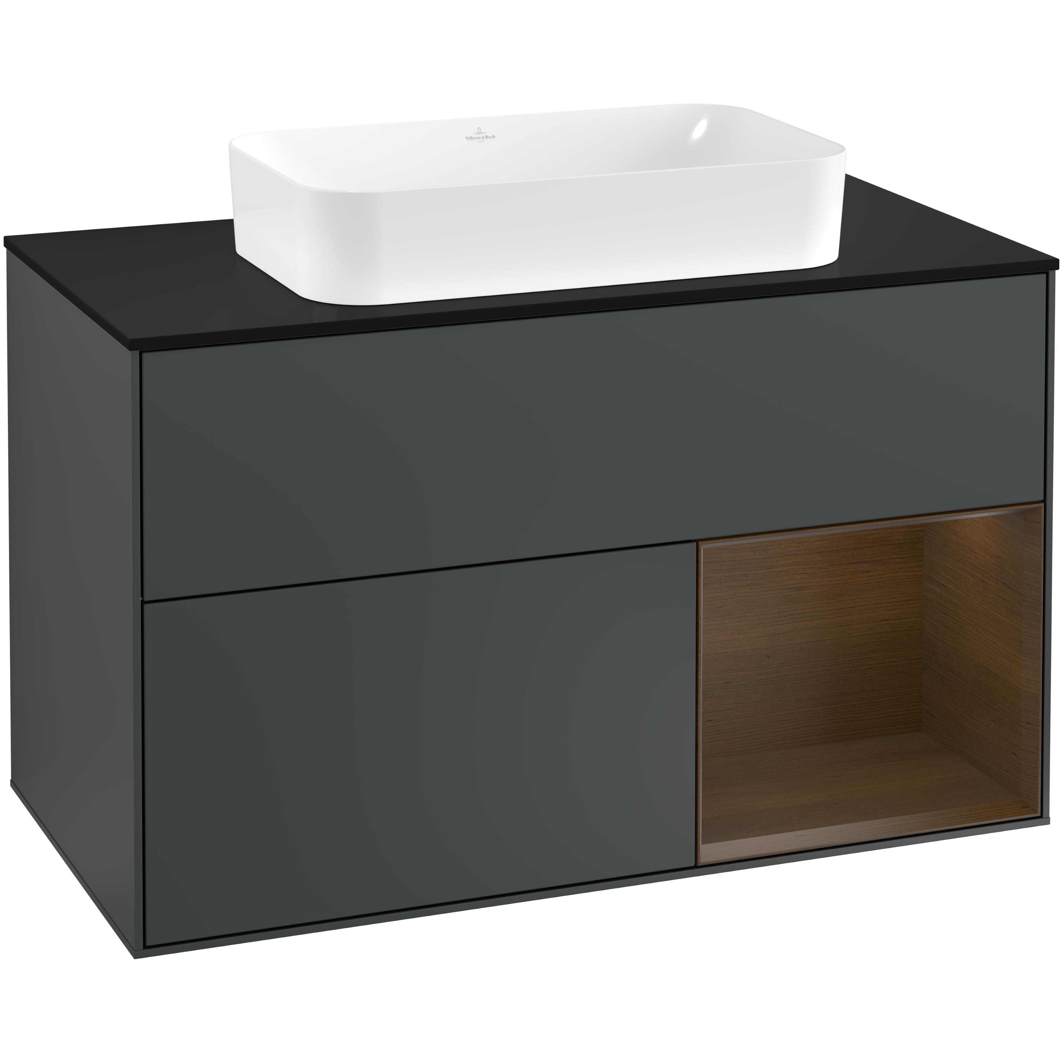Tvättställsskåp Villeroy & Boch Finion med 2 Lådor Hylla och Bänkskiva för Fristående Tvättställ