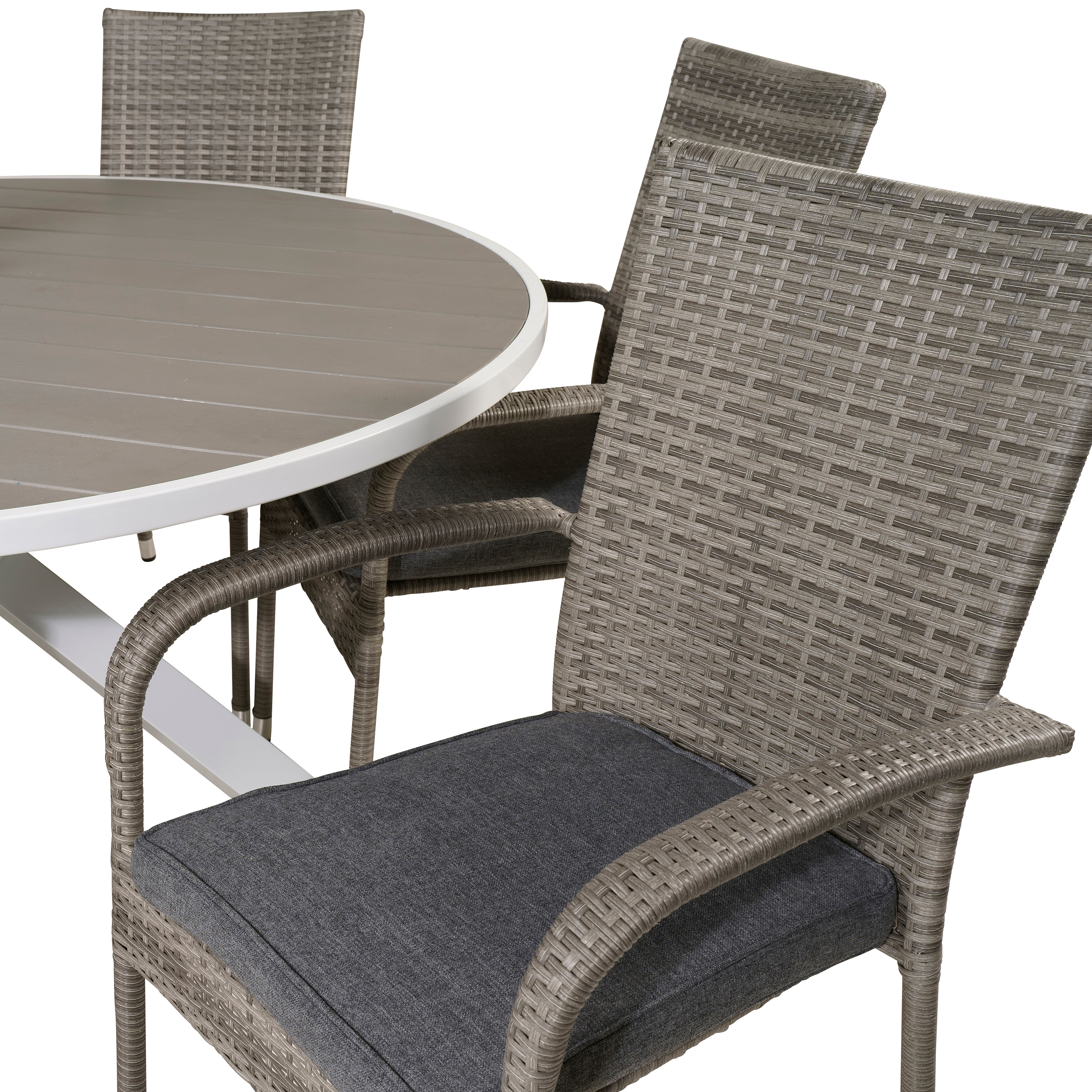 Spisegruppe Venture Home Pincy Ø140 med 6 Asta Stoler
