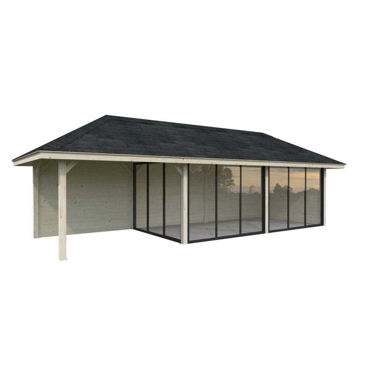 Hagestue Palmako Bianca 24,9 m2 Sett 217 Slide