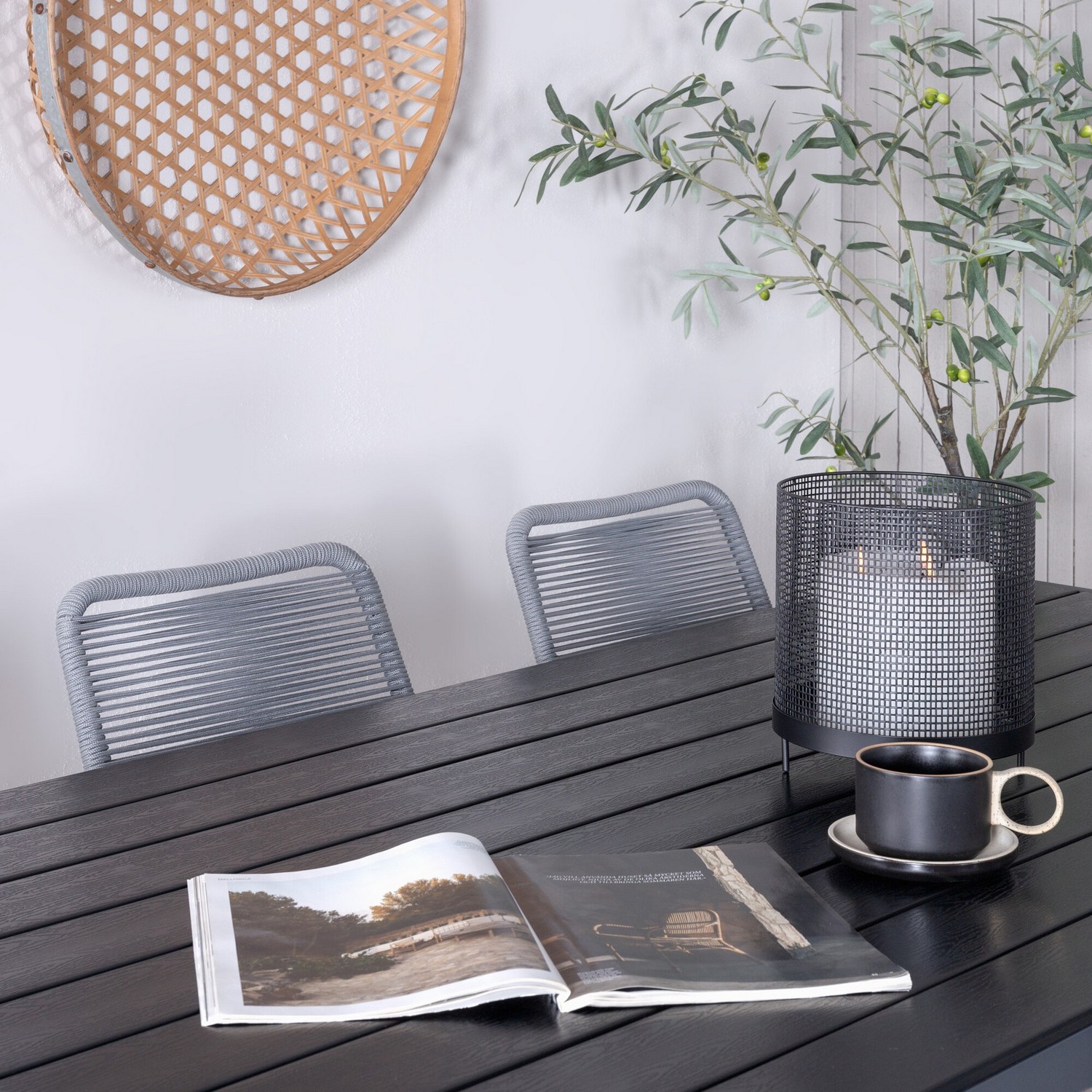 Spisegruppe Venture Home Bront med 6 Leon Spisestoler