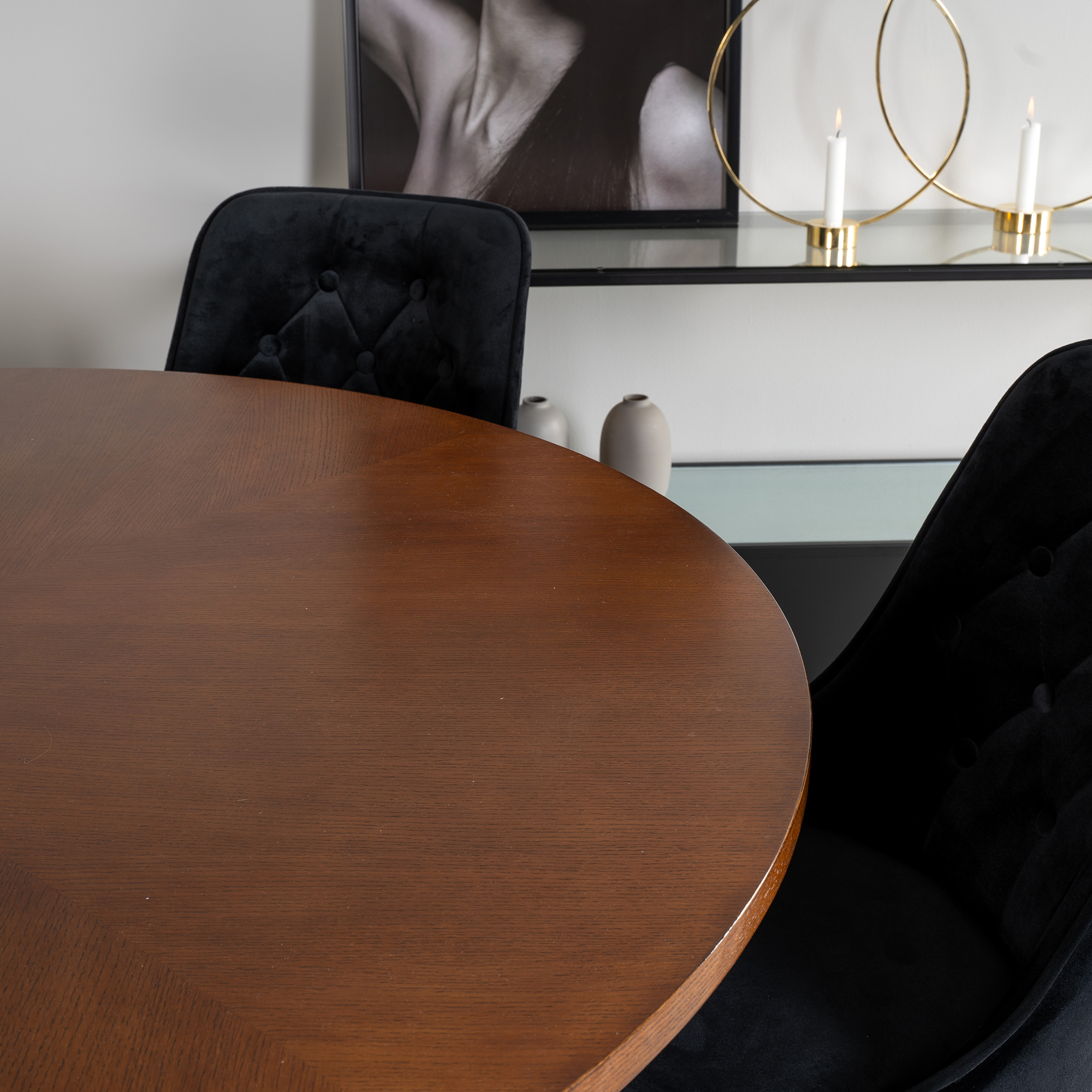 Spisegruppe furniture/fashion Copenhagen med 6 Vera Stoler