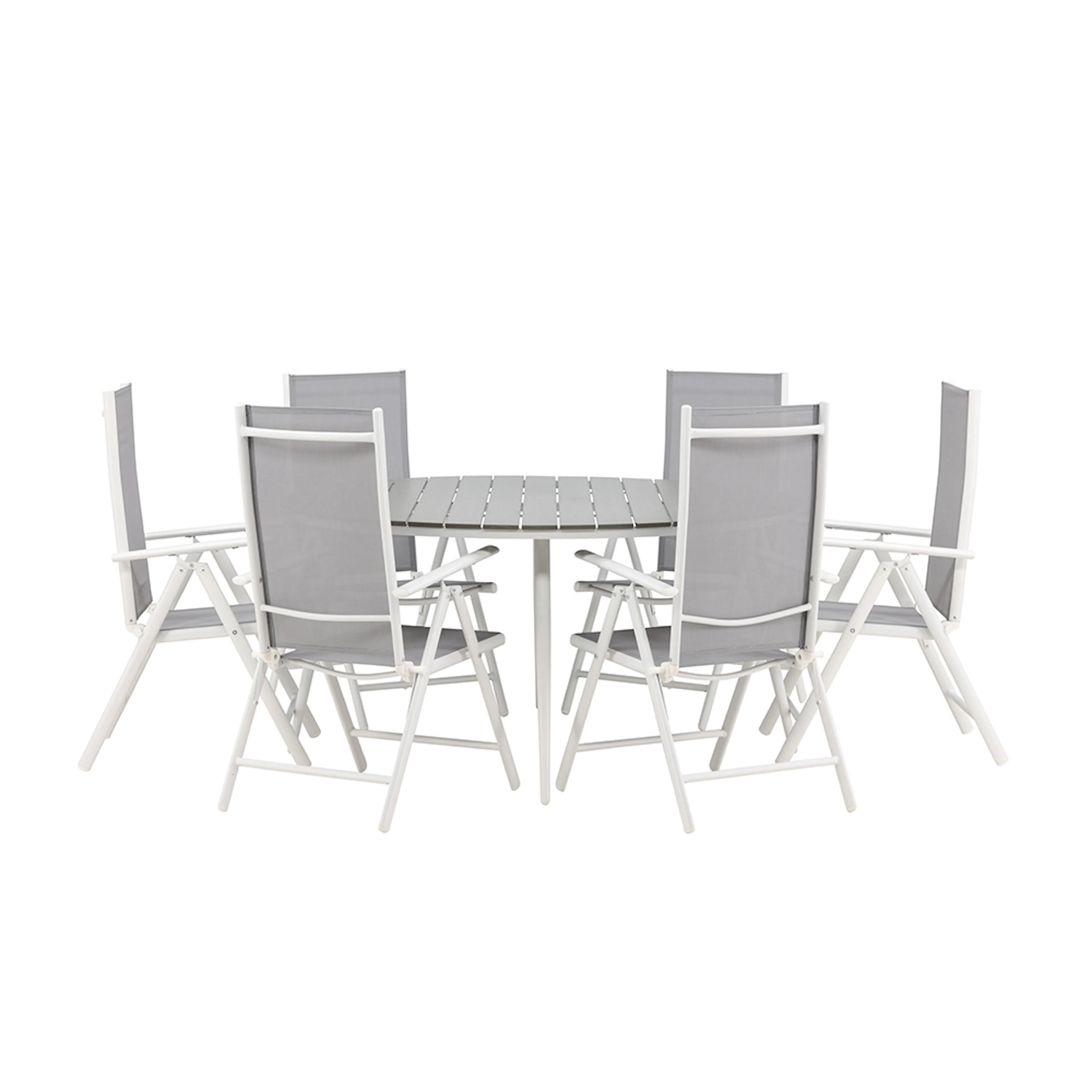 Spisegruppe Venture Home Break Ø150 cm med 6 Break Stoler
