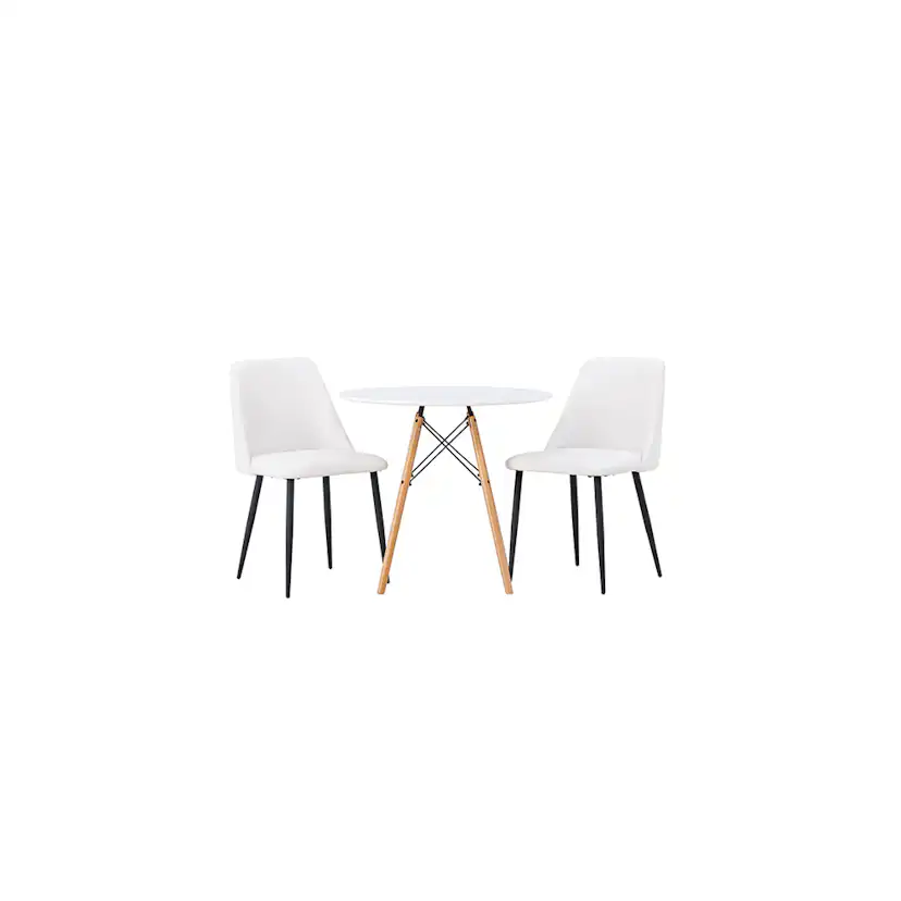 Spisegruppe Venture Home Danburi Ø60 cm med 2 stk Night Stoler