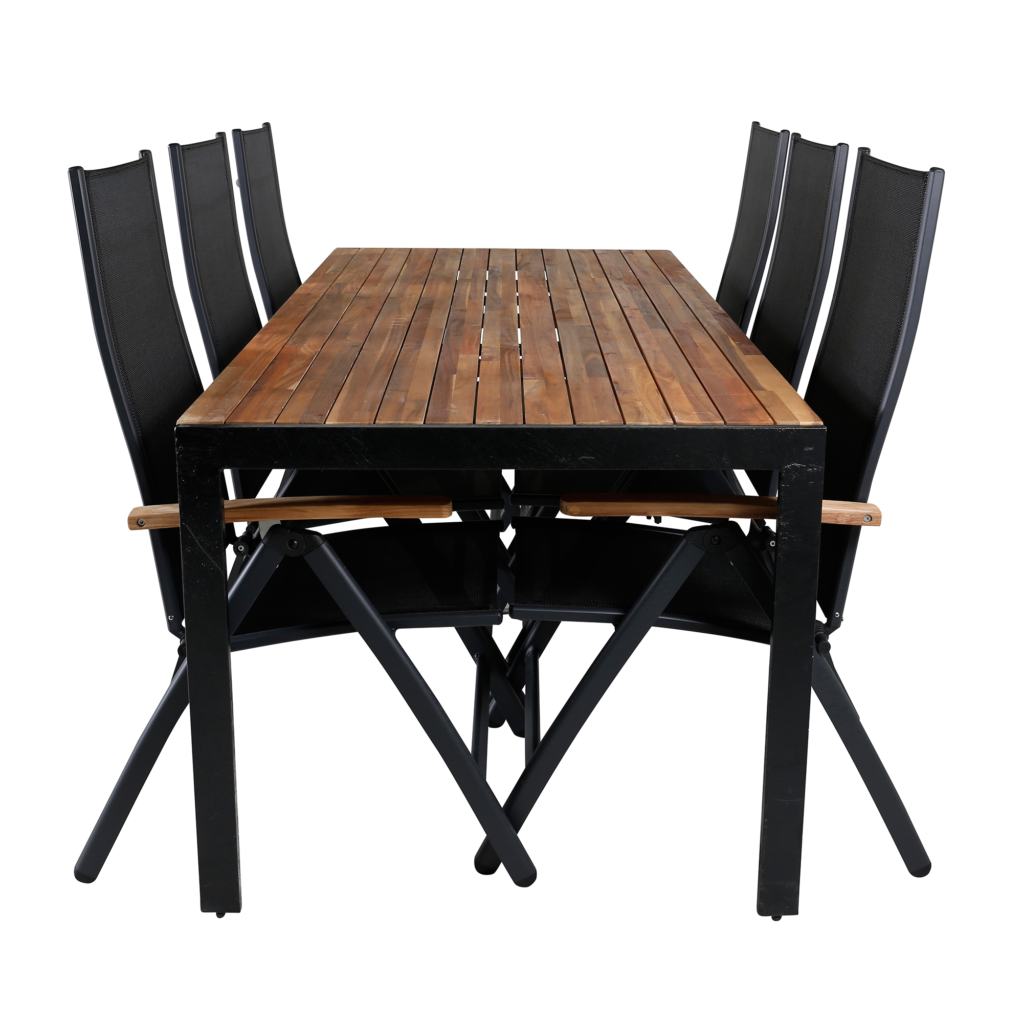Spisegruppe Venture Home Berfin med 6 Perla Stoler