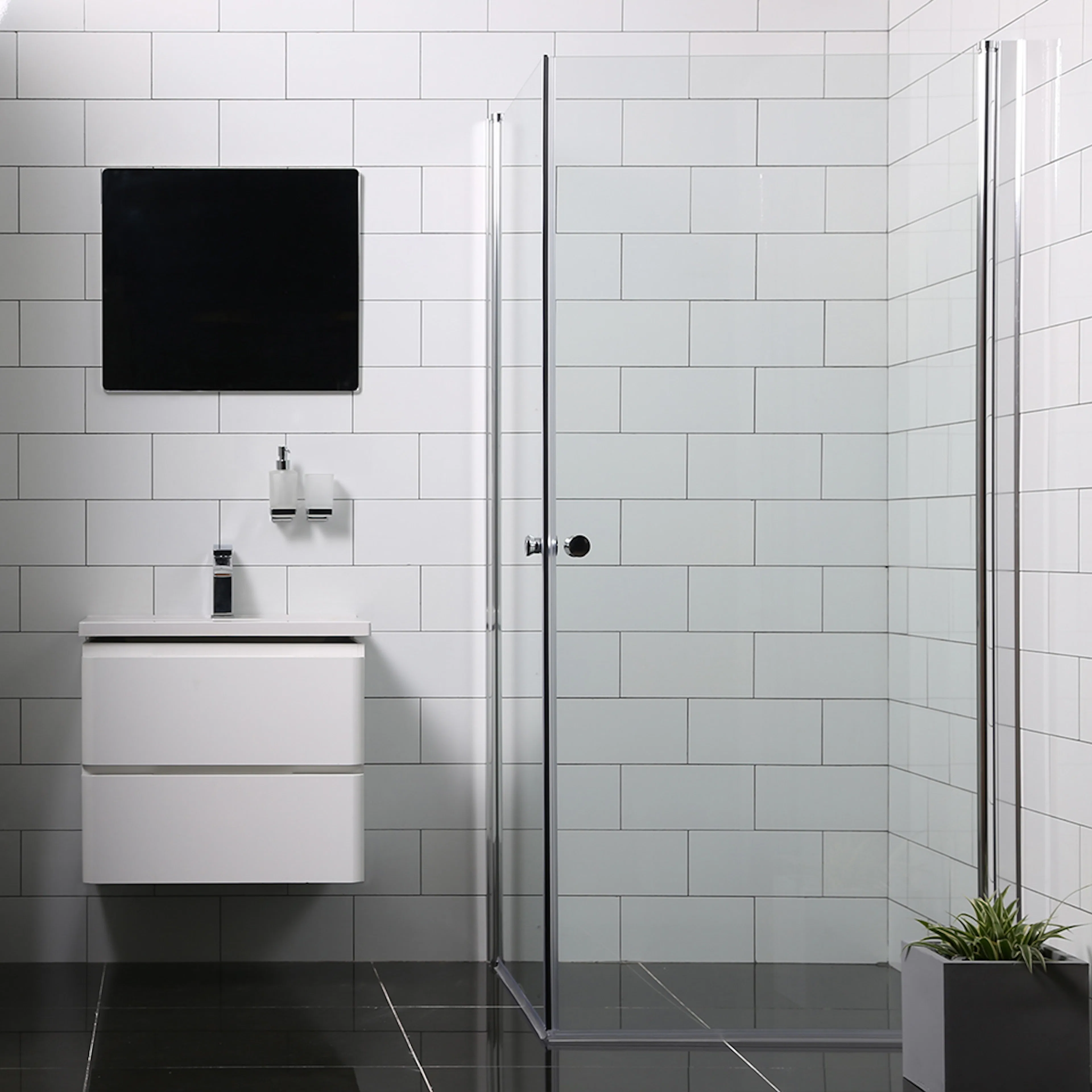 Dusjhjørne Bathlife Allsidig Rett Dør + Rett Dør
